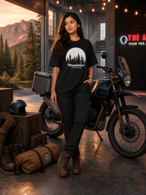 Camping - 🌕 Wanderlust — Show Me The Way - Unisex Oversized Classic T-Shirt