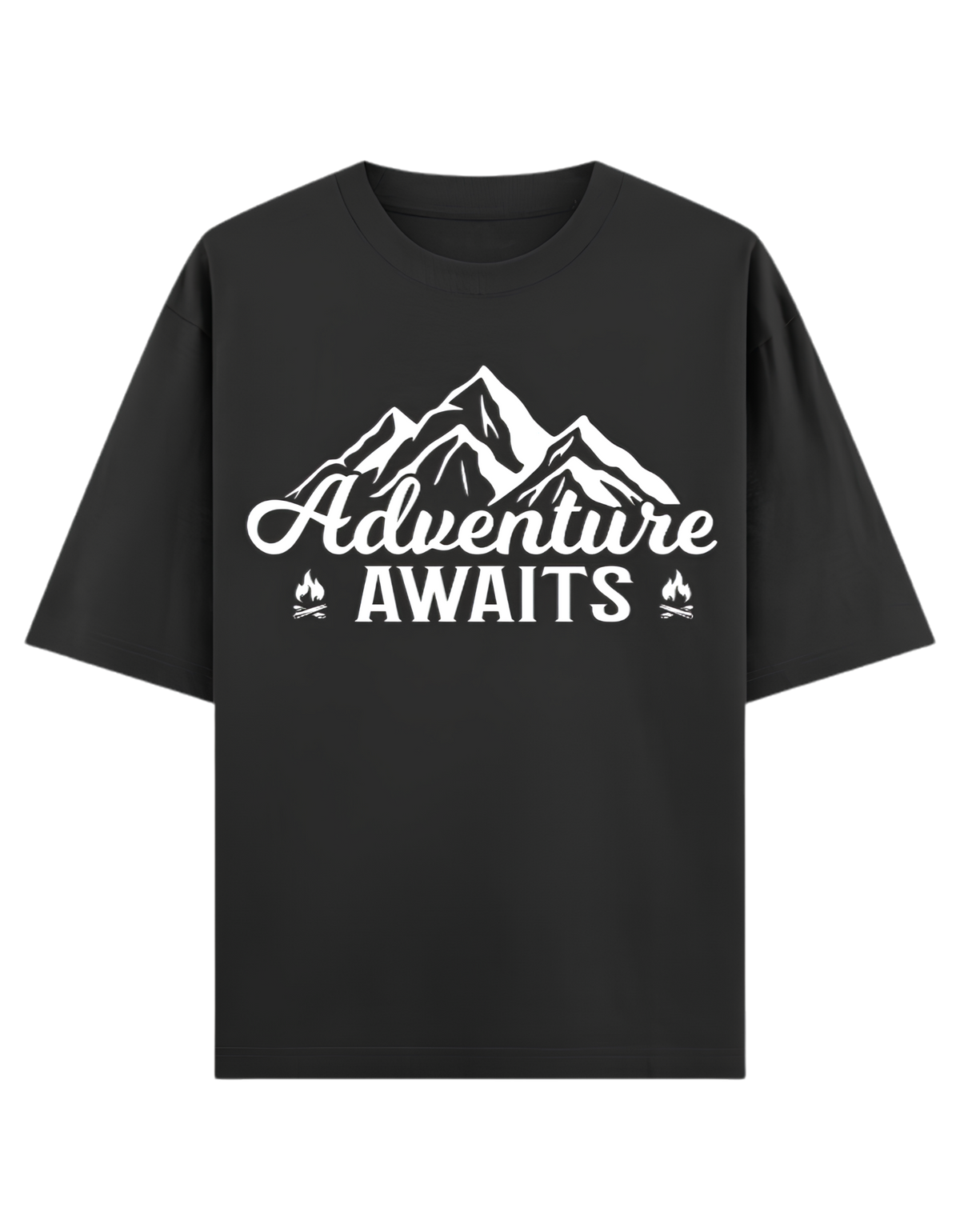 Camping - ⛰️ Adventure Awaits - Unisex - Oversized Classic T-Shirt