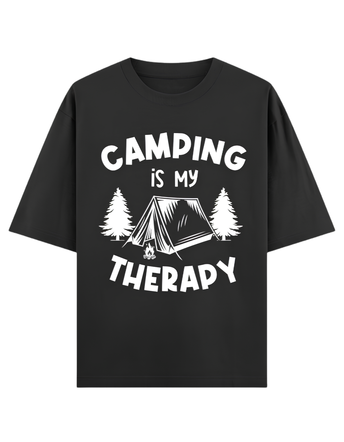 Camping - ⛺ Camping Is My Therapy - Unisex Oversized Classic T-Shirt
