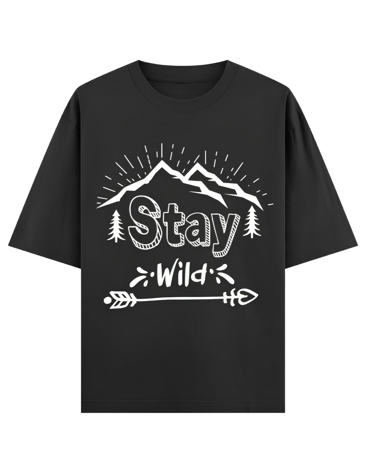 Camping - 🏹 Stay Wild - Unisex Oversized Classic T-Shirt