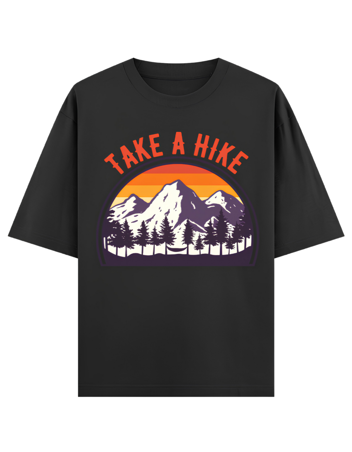 Camping - 🌅 Take A Hike (Retro) - Unisex Oversized Classic T-Shirt