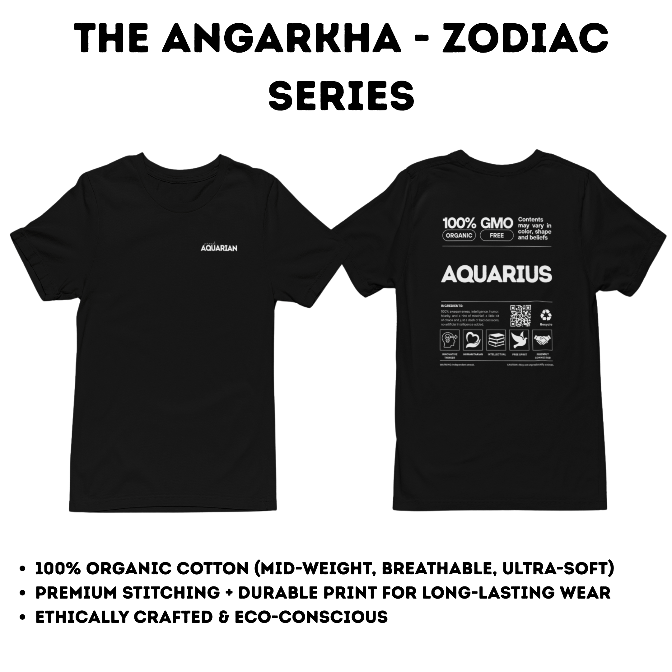 Classic Crew T-Shirt | Proud Aquarius | Zodiac Tees | Men's Tshirt