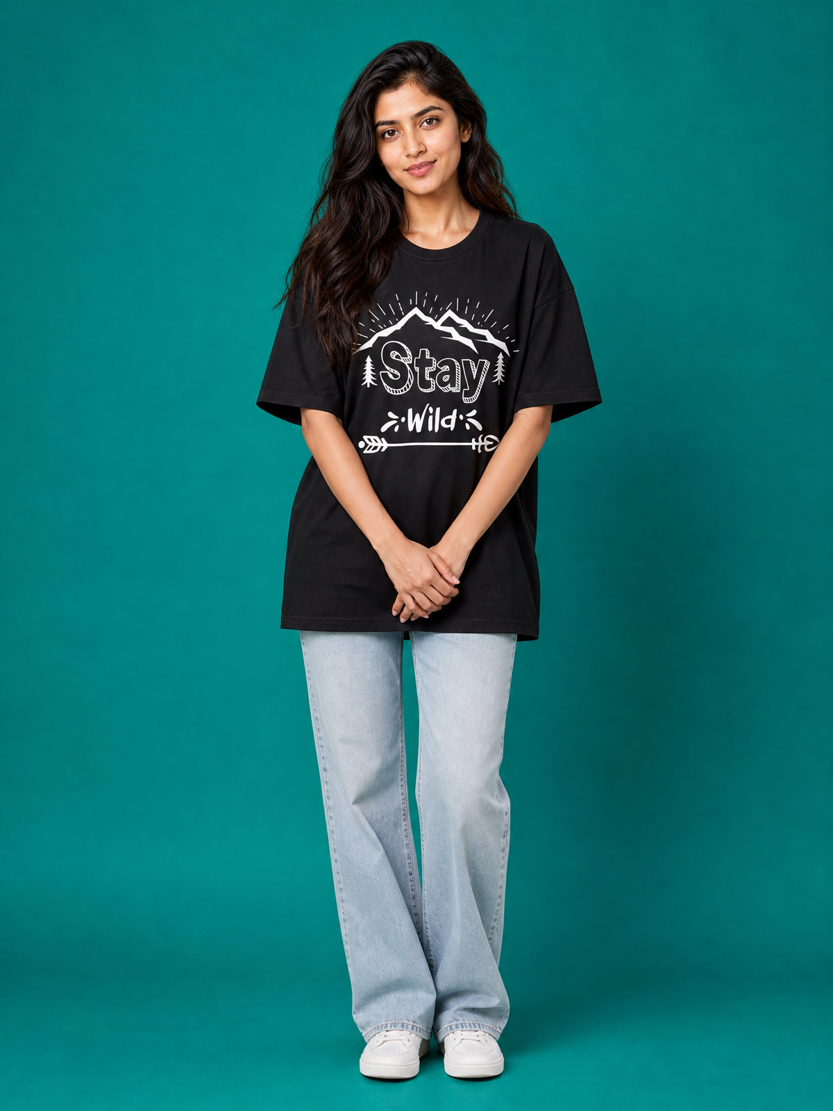 Camping - 🏹 Stay Wild - Unisex Oversized Classic T-Shirt
