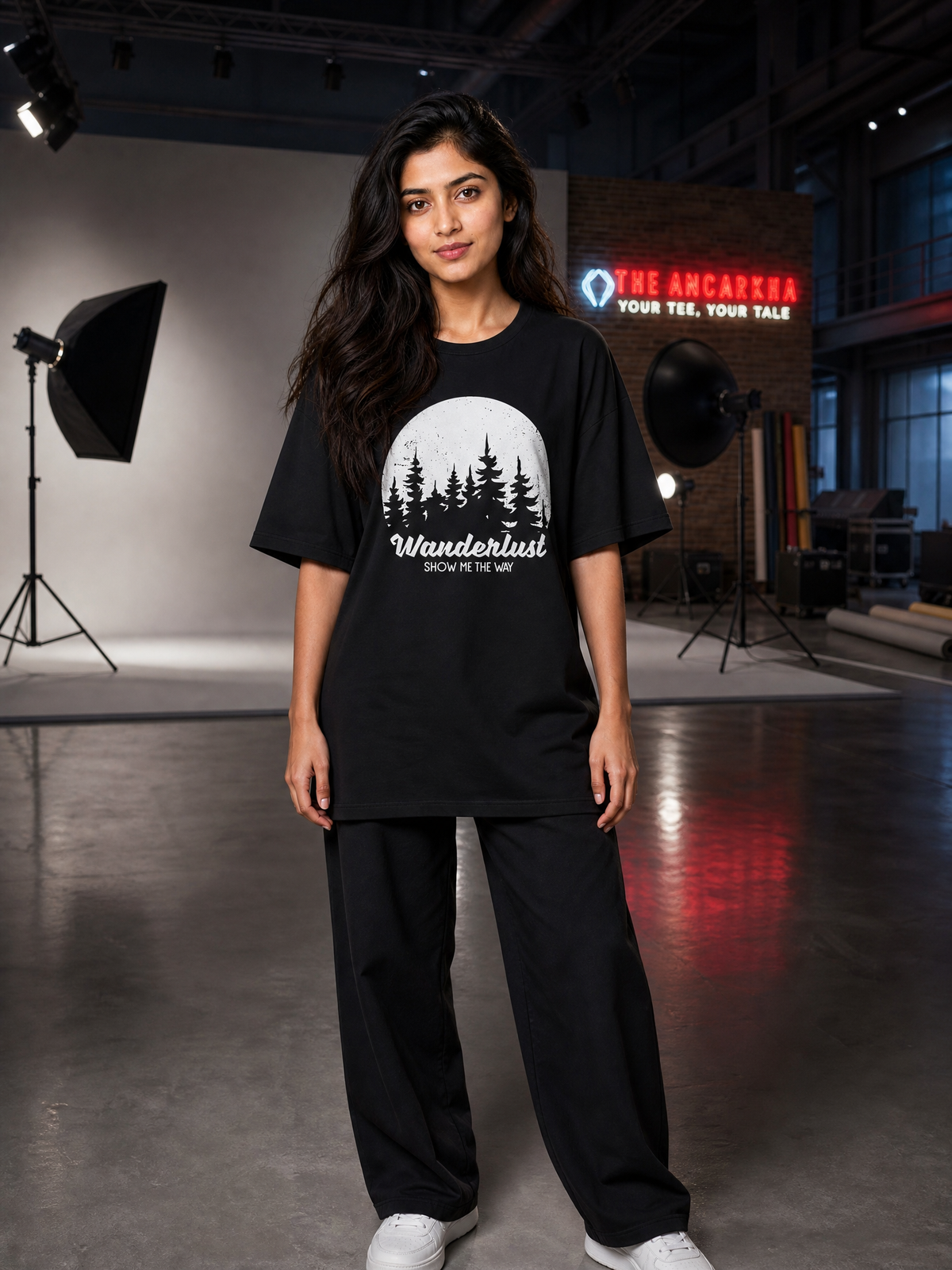 Camping - 🌕 Wanderlust — Show Me The Way - Unisex Oversized Classic T-Shirt