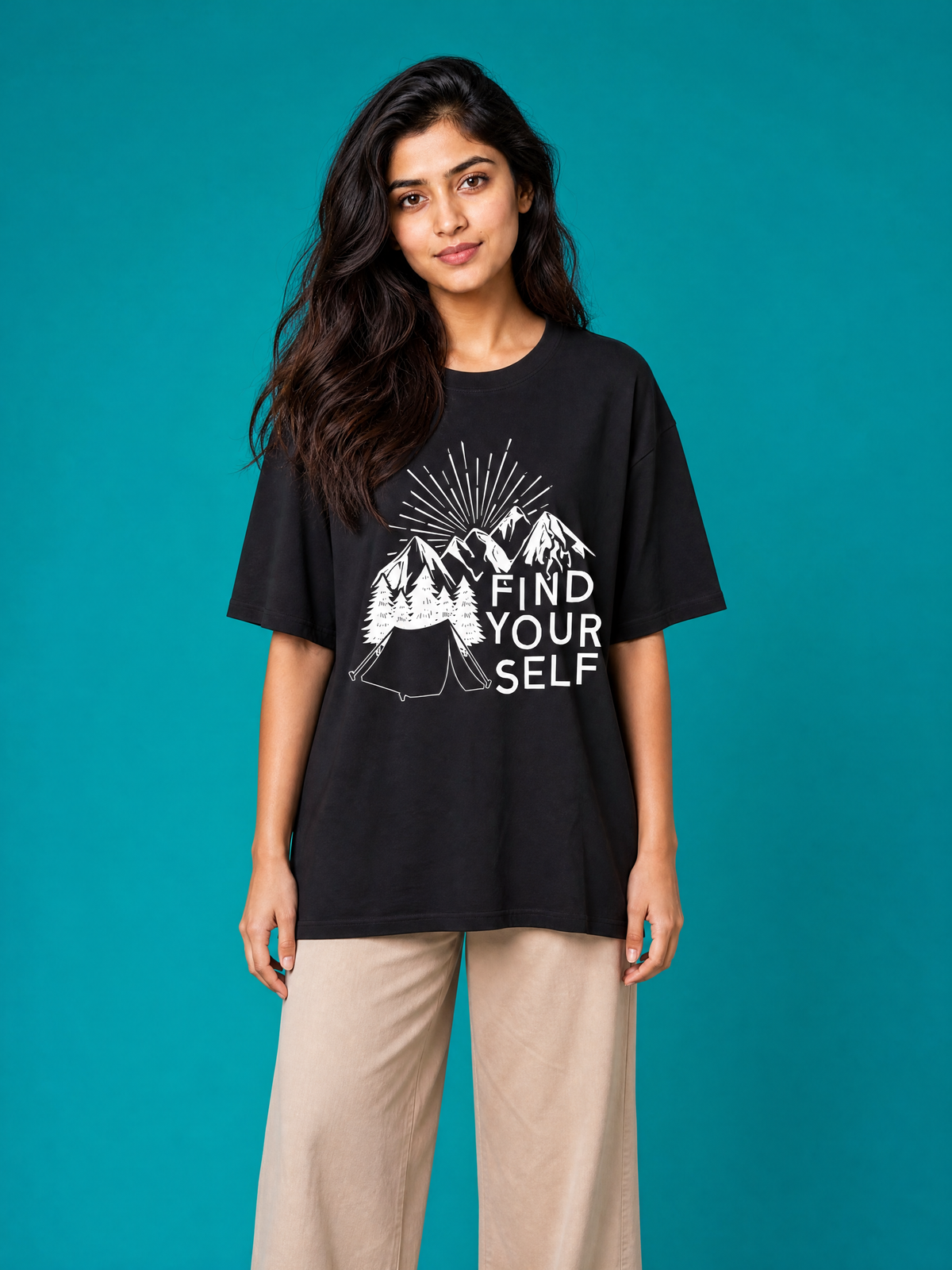 Camping - 🧭 Find Yourself - Unisex Oversized Classic T-Shirt