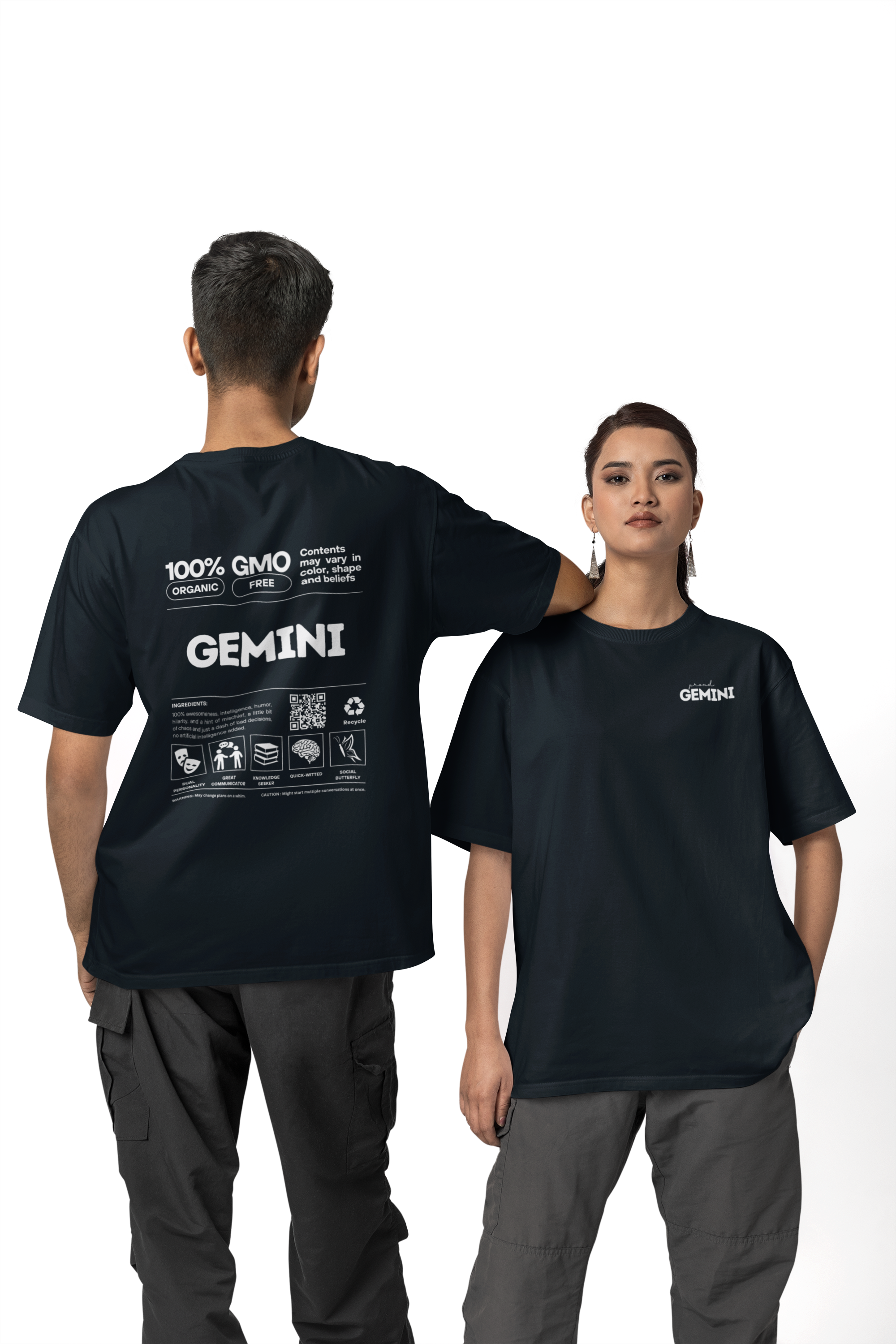 Classic Crew T-Shirt | Proud Gemini | Zodiac Tees | Men's Tshirt
