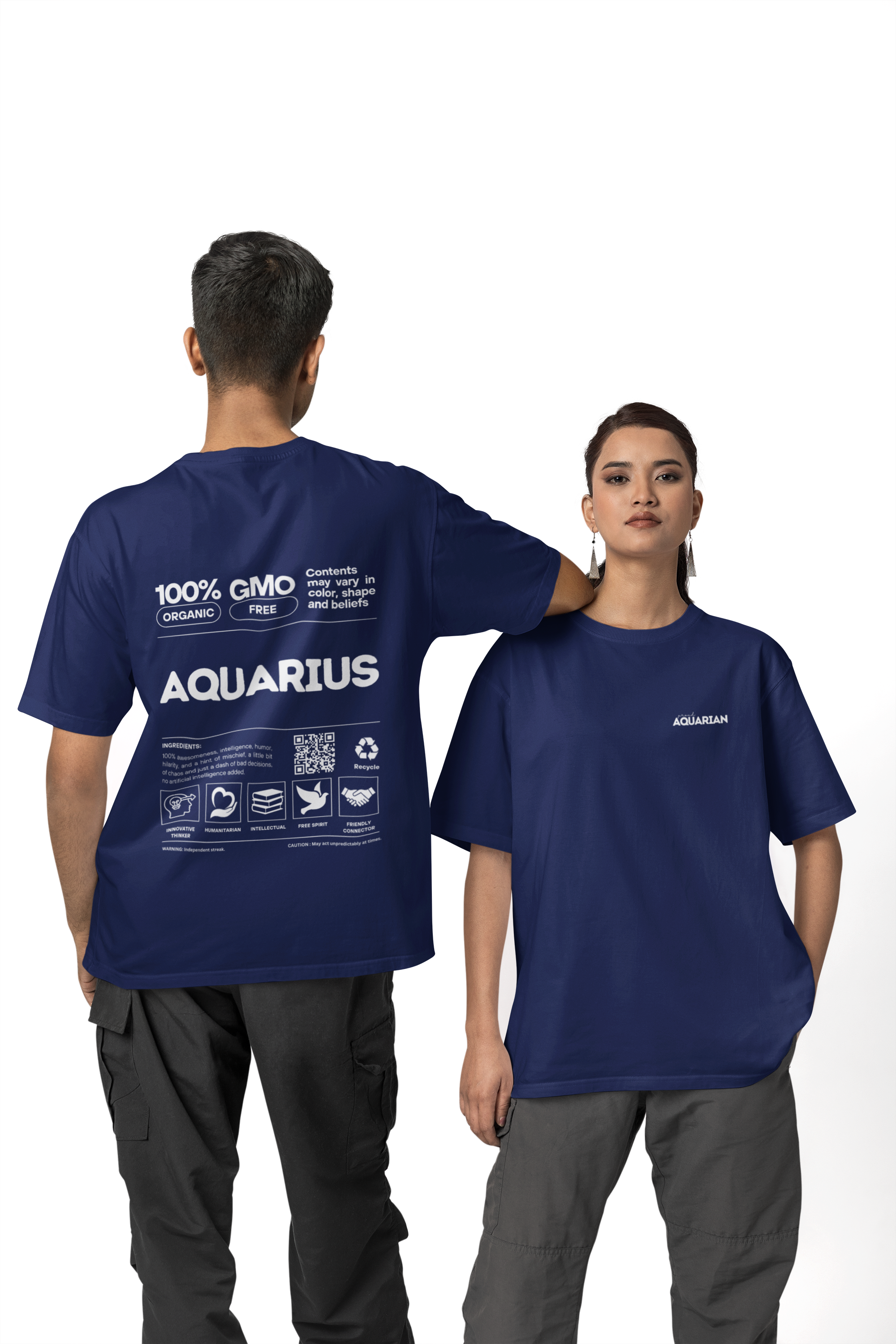 Classic Crew T-Shirt | Proud Aquarius | Zodiac Tees | Men's Tshirt