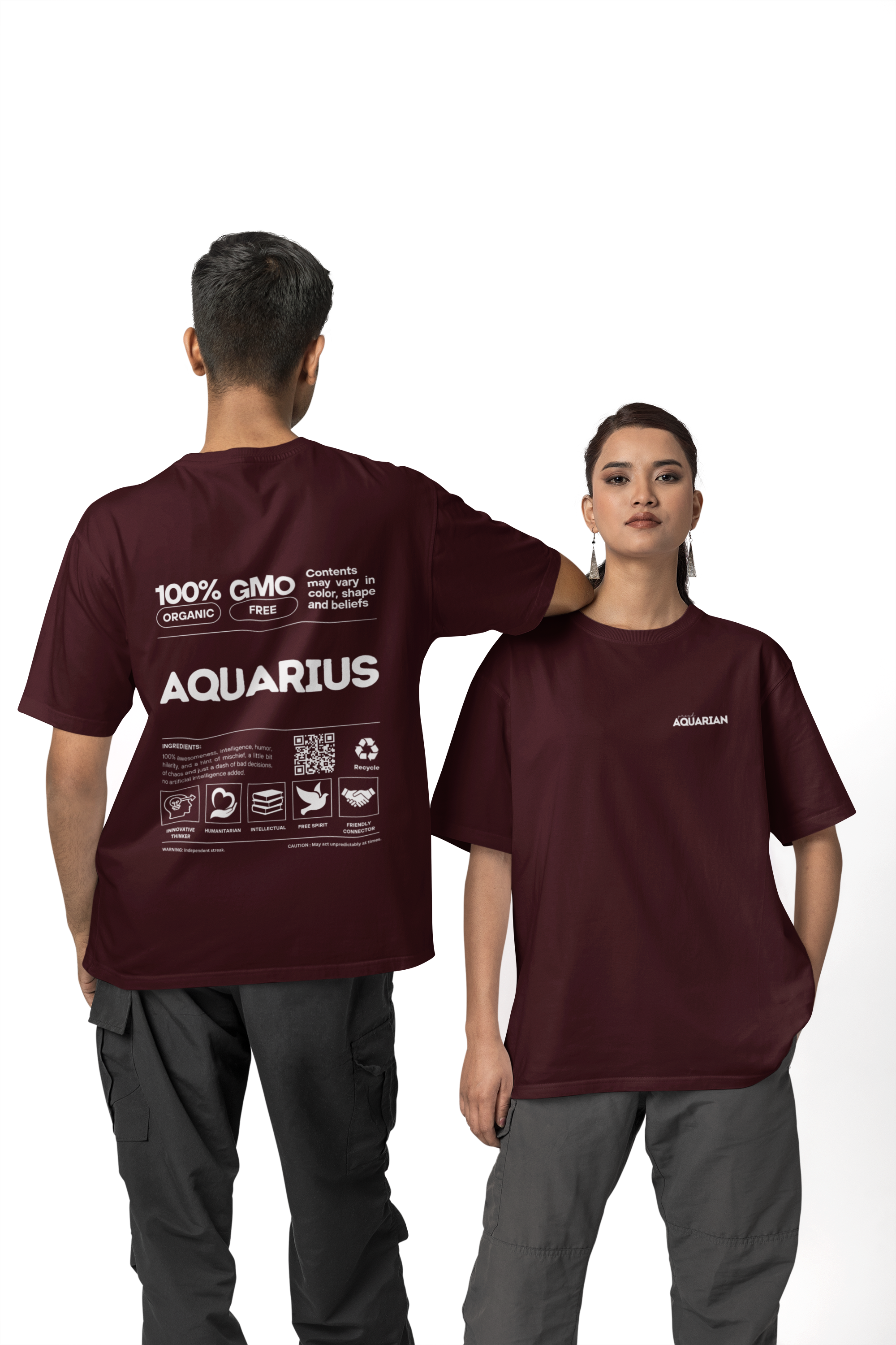 Classic Crew T-Shirt | Proud Aquarius | Zodiac Tees | Men's Tshirt