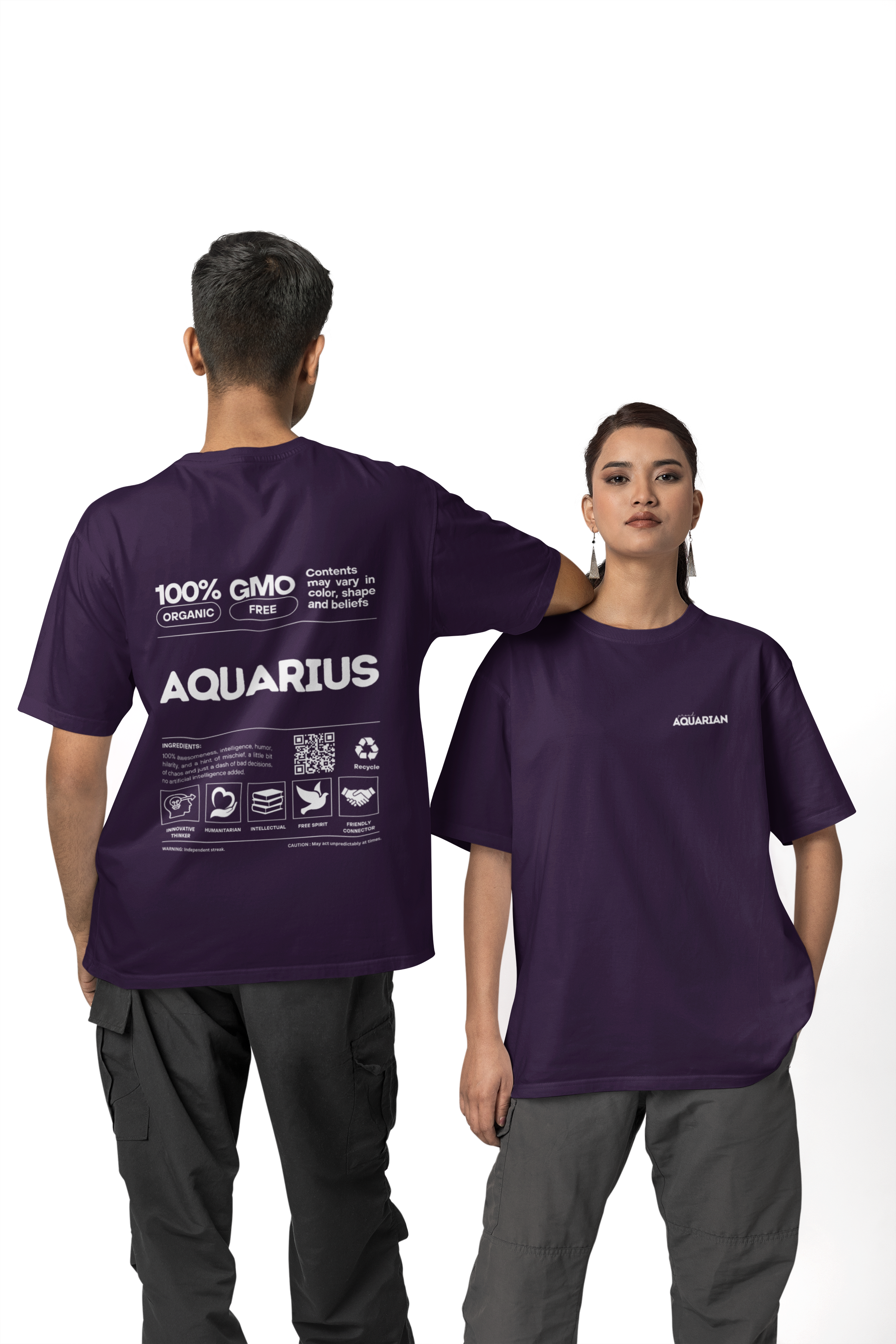 Classic Crew T-Shirt | Proud Aquarius | Zodiac Tees | Men's Tshirt