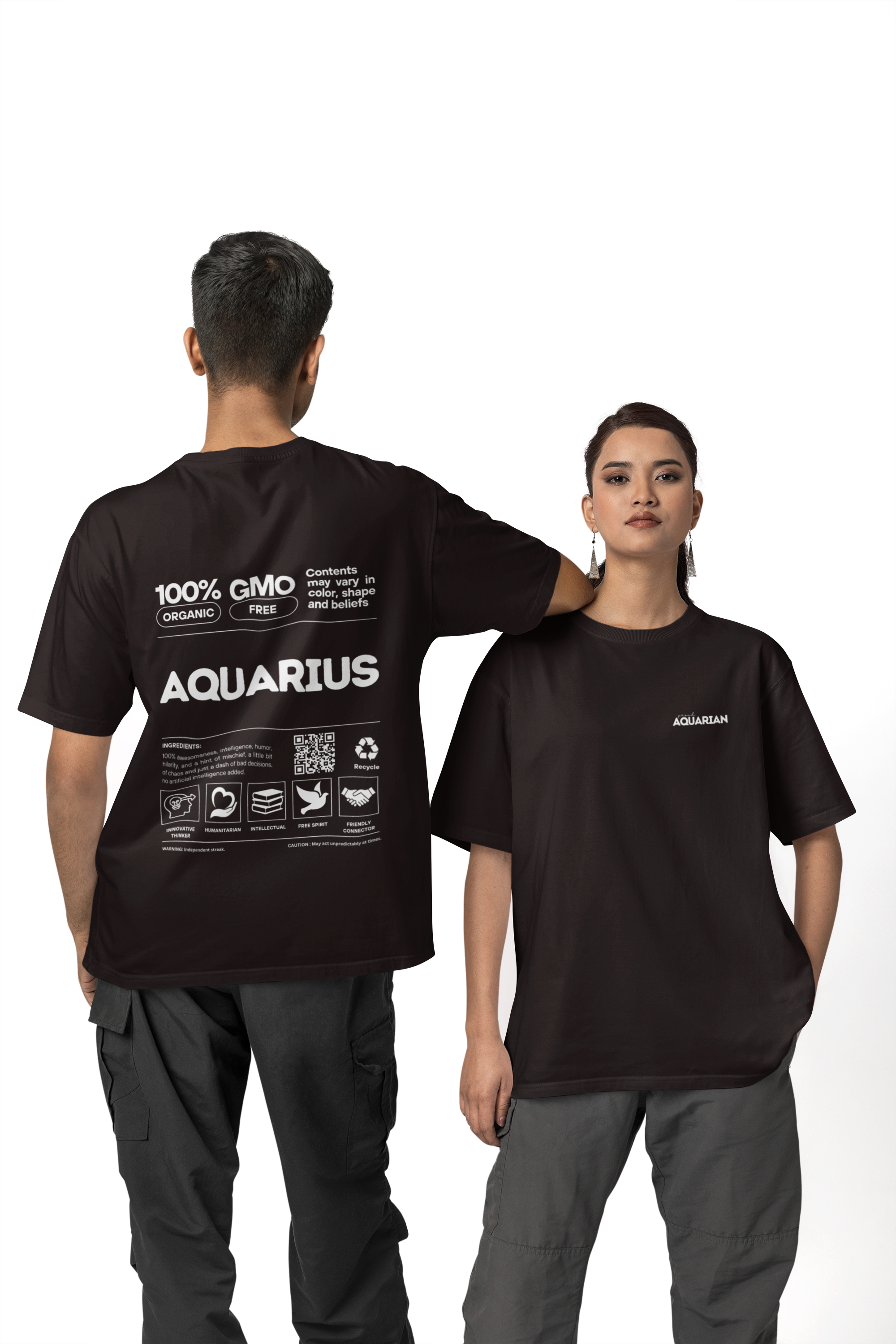 Classic Crew T-Shirt | Proud Aquarius | Zodiac Tees | Men's Tshirt