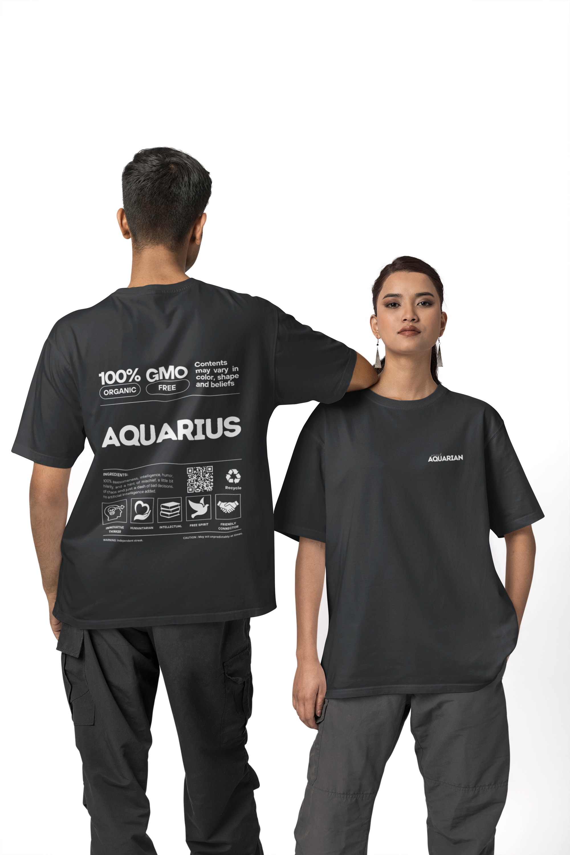 Classic Crew T-Shirt | Proud Aquarius | Zodiac Tees | Men's Tshirt