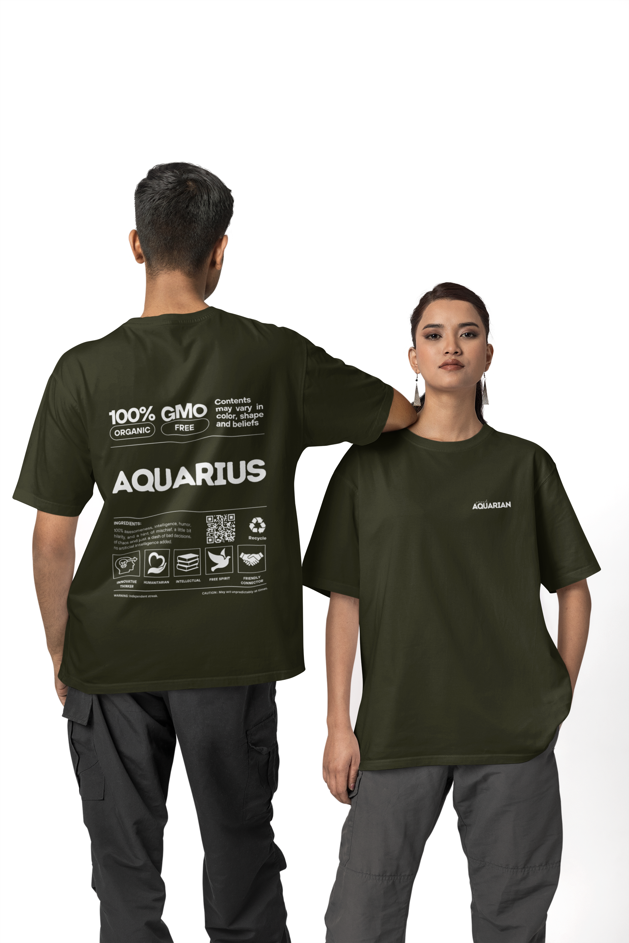 Classic Crew T-Shirt | Proud Aquarius | Zodiac Tees | Men's Tshirt