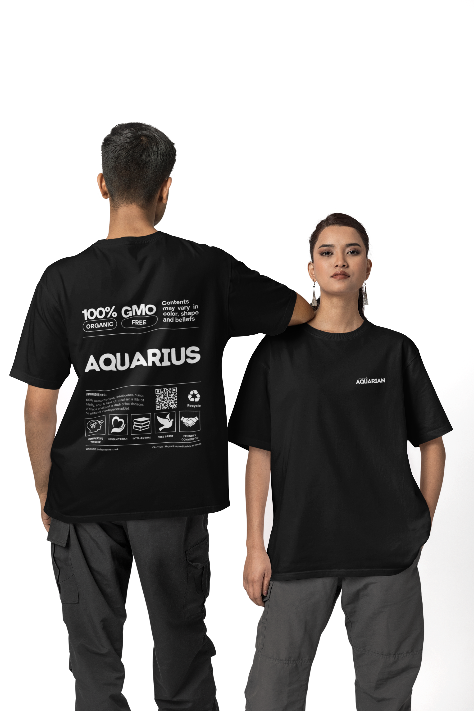 Classic Crew T-Shirt | Proud Aquarius | Zodiac Tees | Men's Tshirt