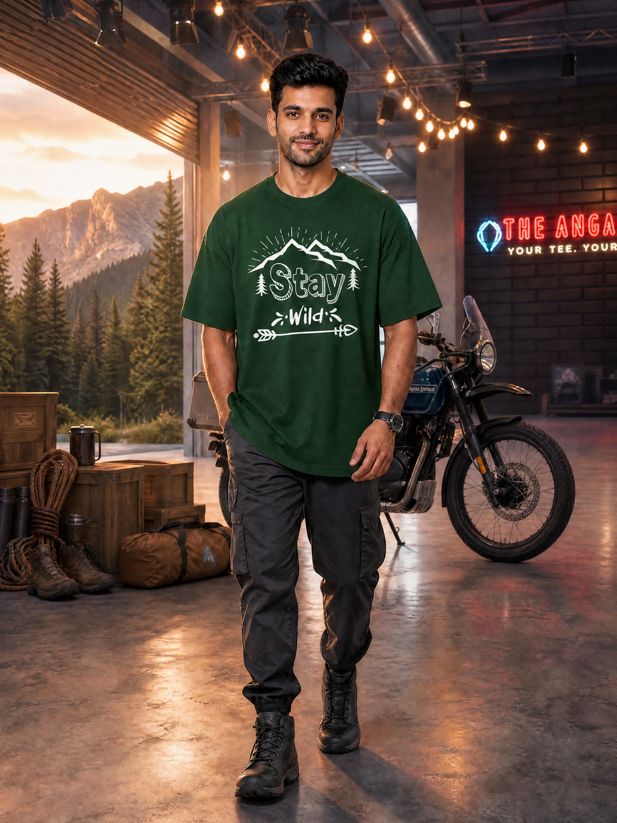 Camping - 🏹 Stay Wild - Unisex Oversized Classic T-Shirt