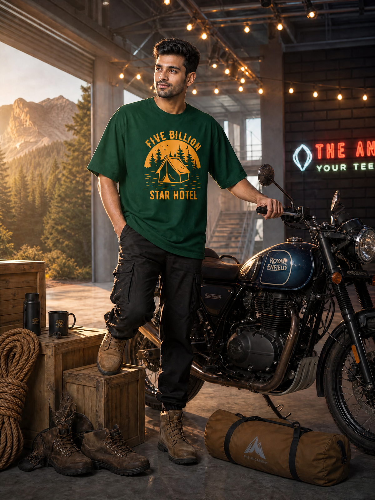 Camping - ✨ Five Billion Star Hotel  - Hotel-Unisex Oversized Classic T-Shirt