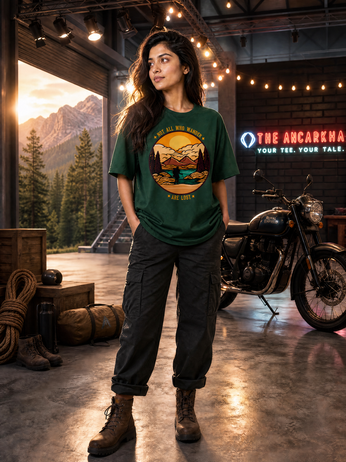 Camping - 🌄 Not All Who Wander Are Lost - Unisex Oversized Classic T-Shirt
