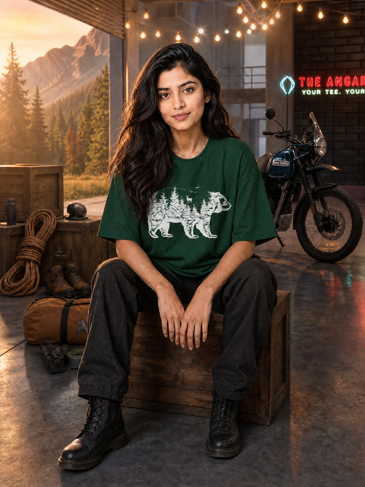 Camping - 🐺 Bear - Unisex Oversized Classic T-Shirt