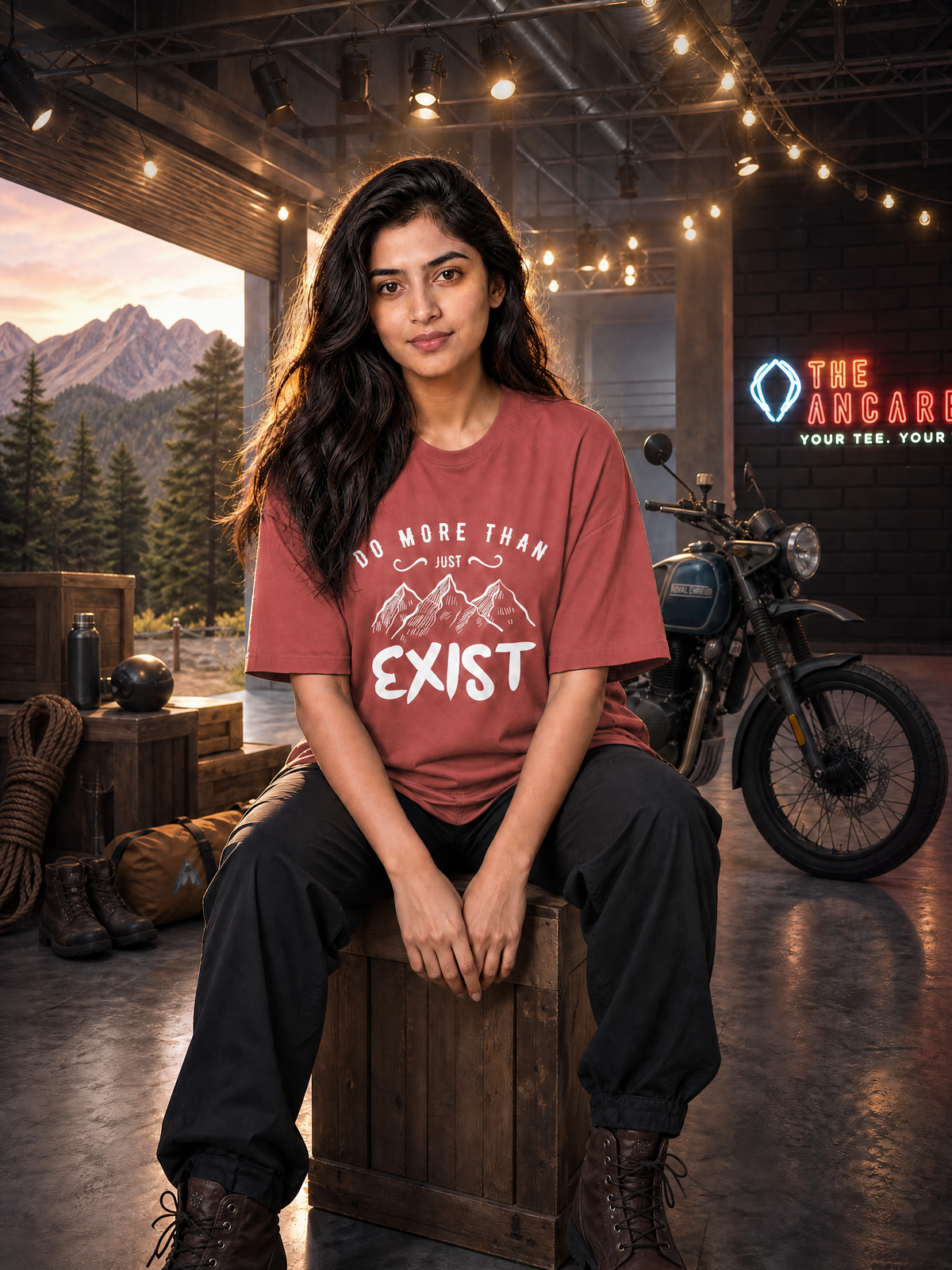 Camping - ⚡ Do More Than Just Exist - Oversized Classic T-Shirt
