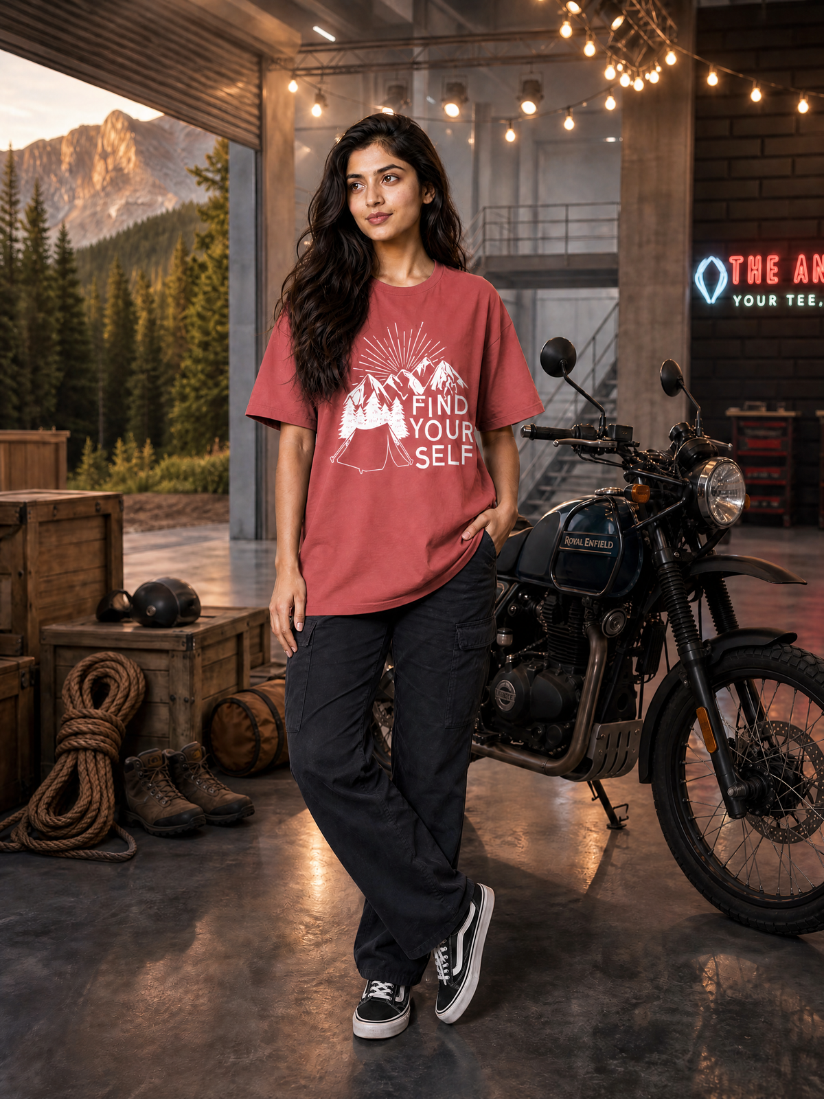 Camping - 🧭 Find Yourself - Unisex Oversized Classic T-Shirt