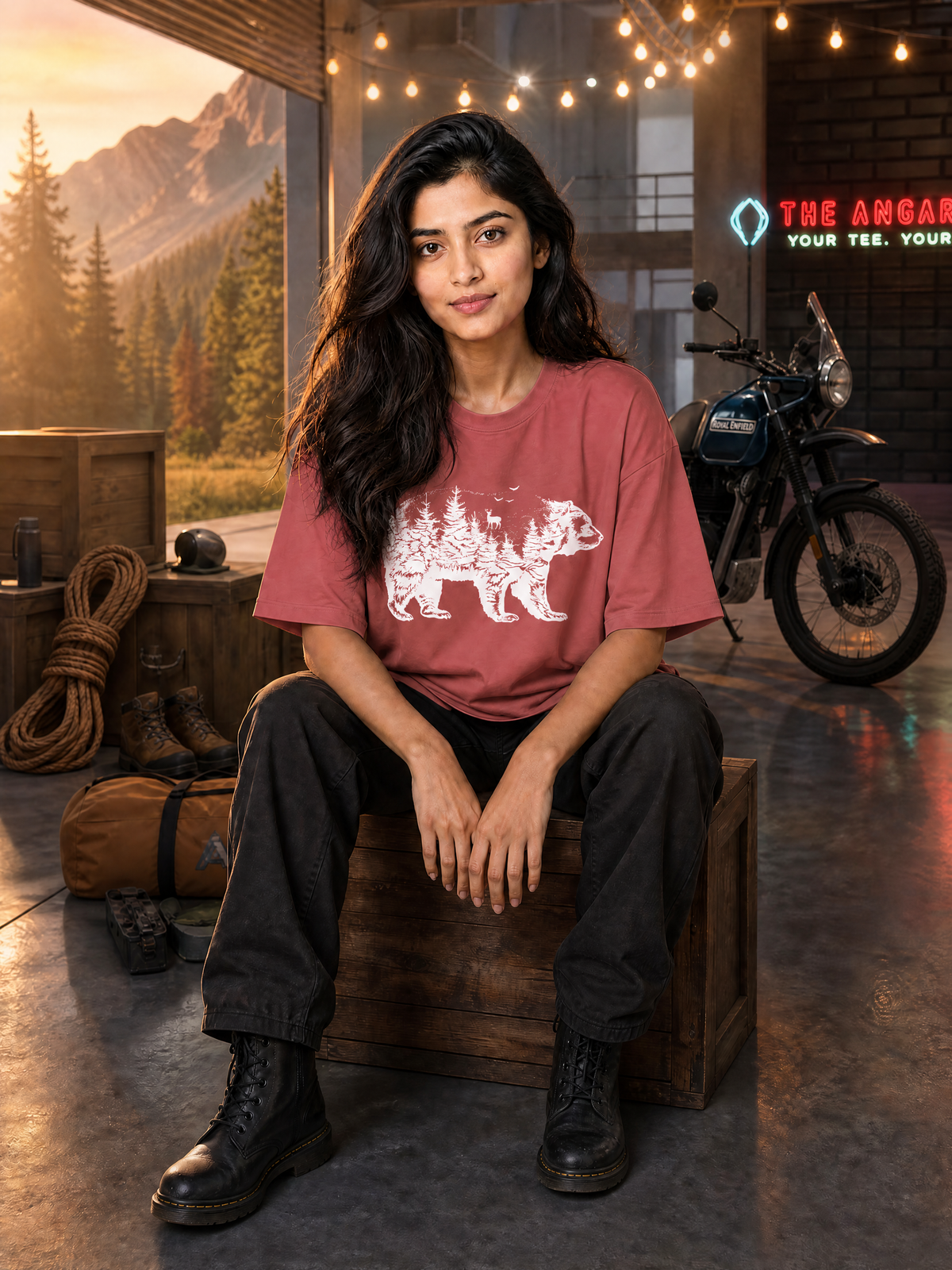 Camping - 🐺 Bear - Unisex Oversized Classic T-Shirt
