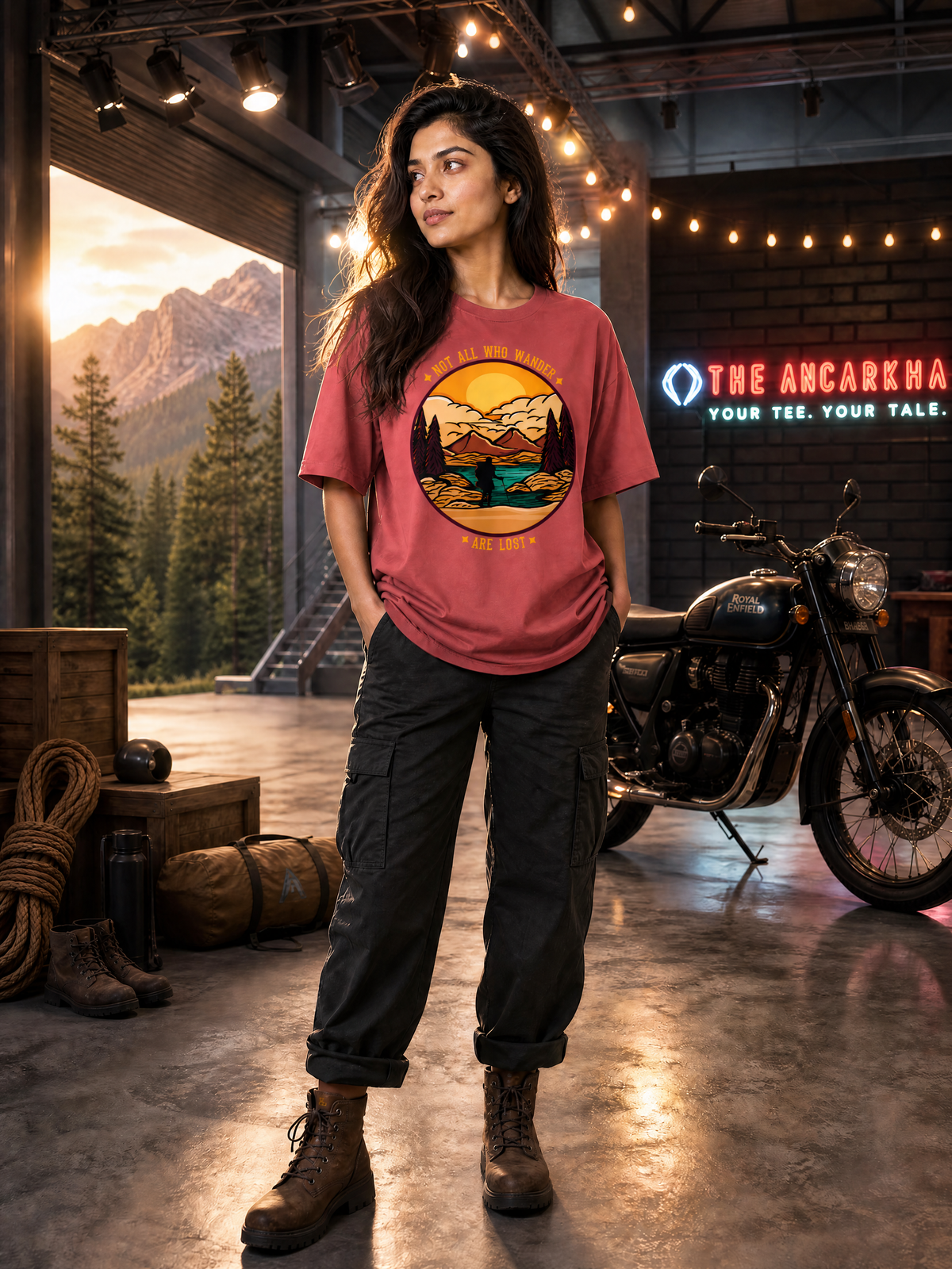 Camping - 🌄 Not All Who Wander Are Lost - Unisex Oversized Classic T-Shirt
