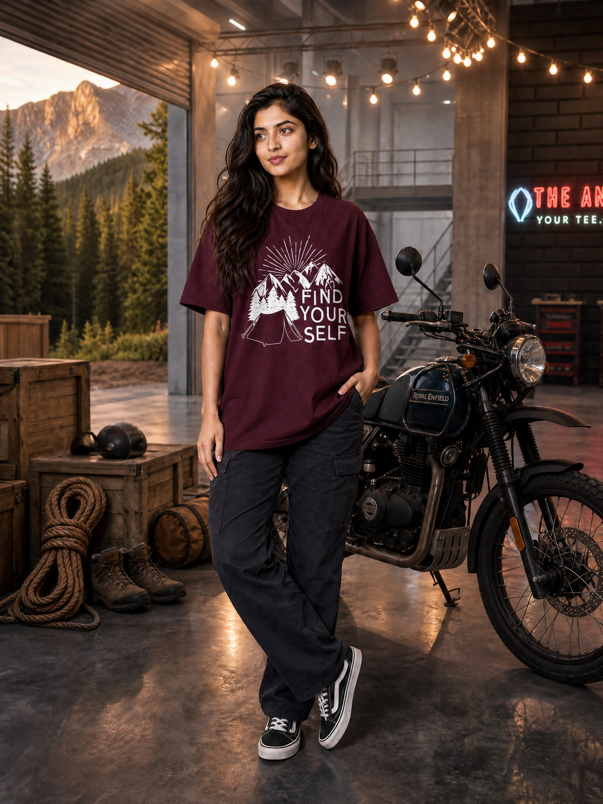 Camping - 🧭 Find Yourself - Unisex Oversized Classic T-Shirt