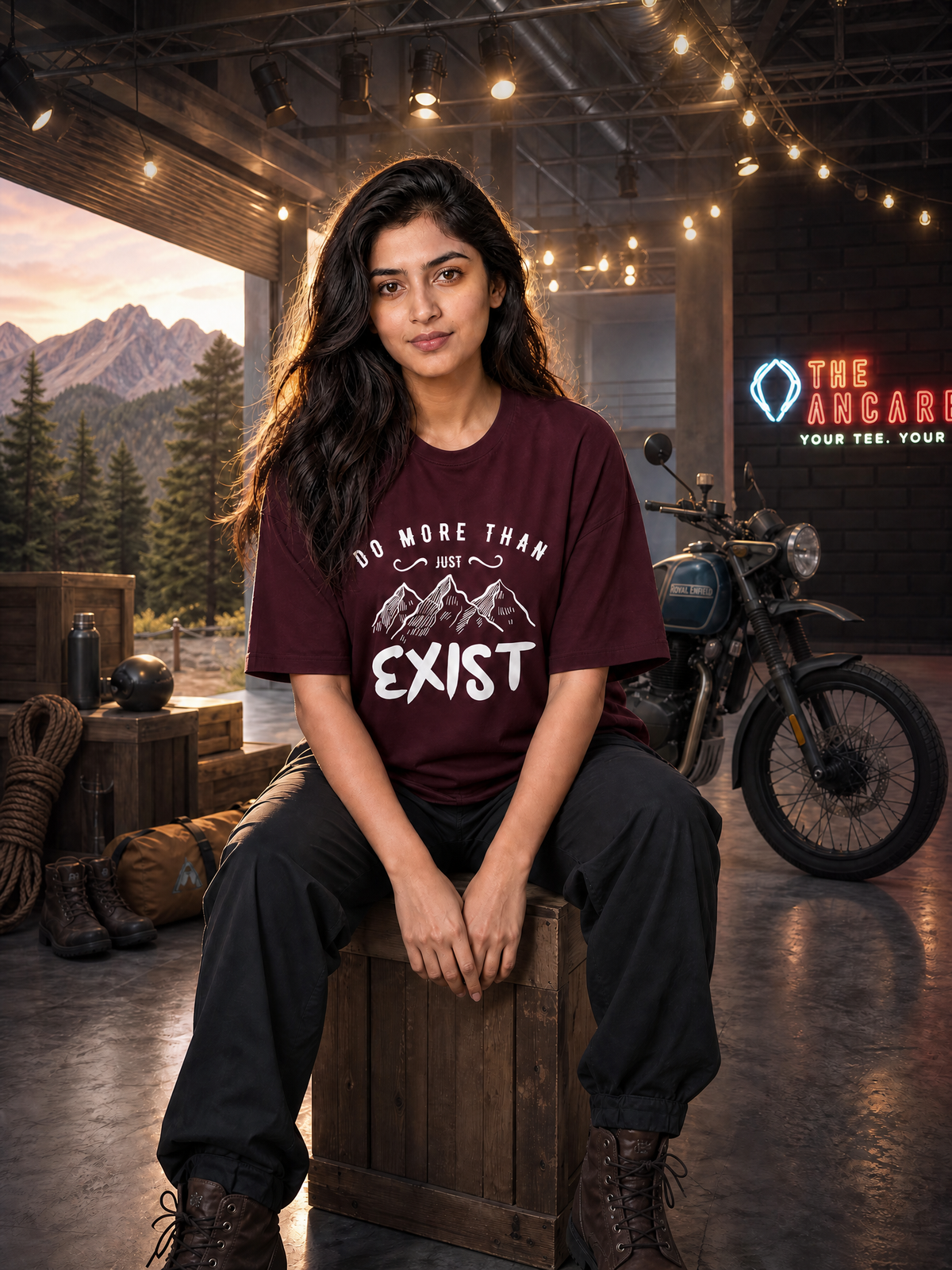 Camping - ⚡ Do More Than Just Exist - Oversized Classic T-Shirt