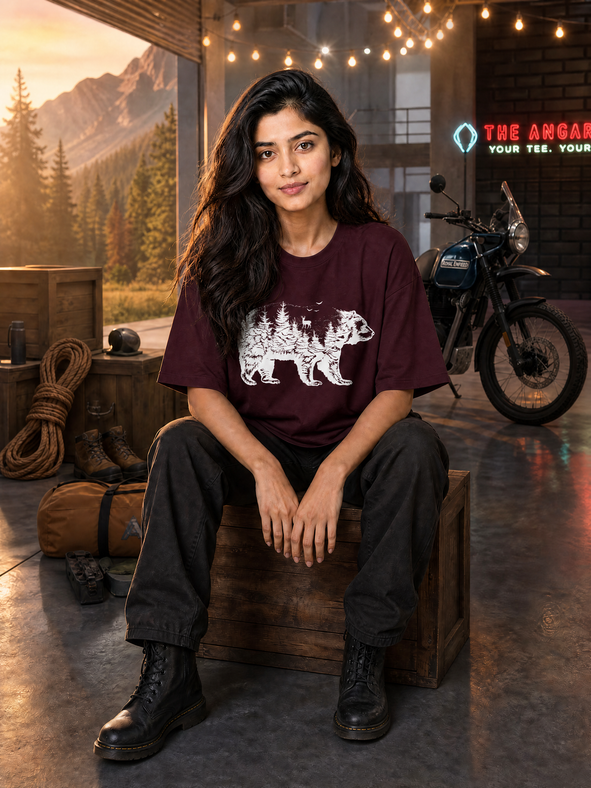 Camping - 🐺 Bear - Unisex Oversized Classic T-Shirt