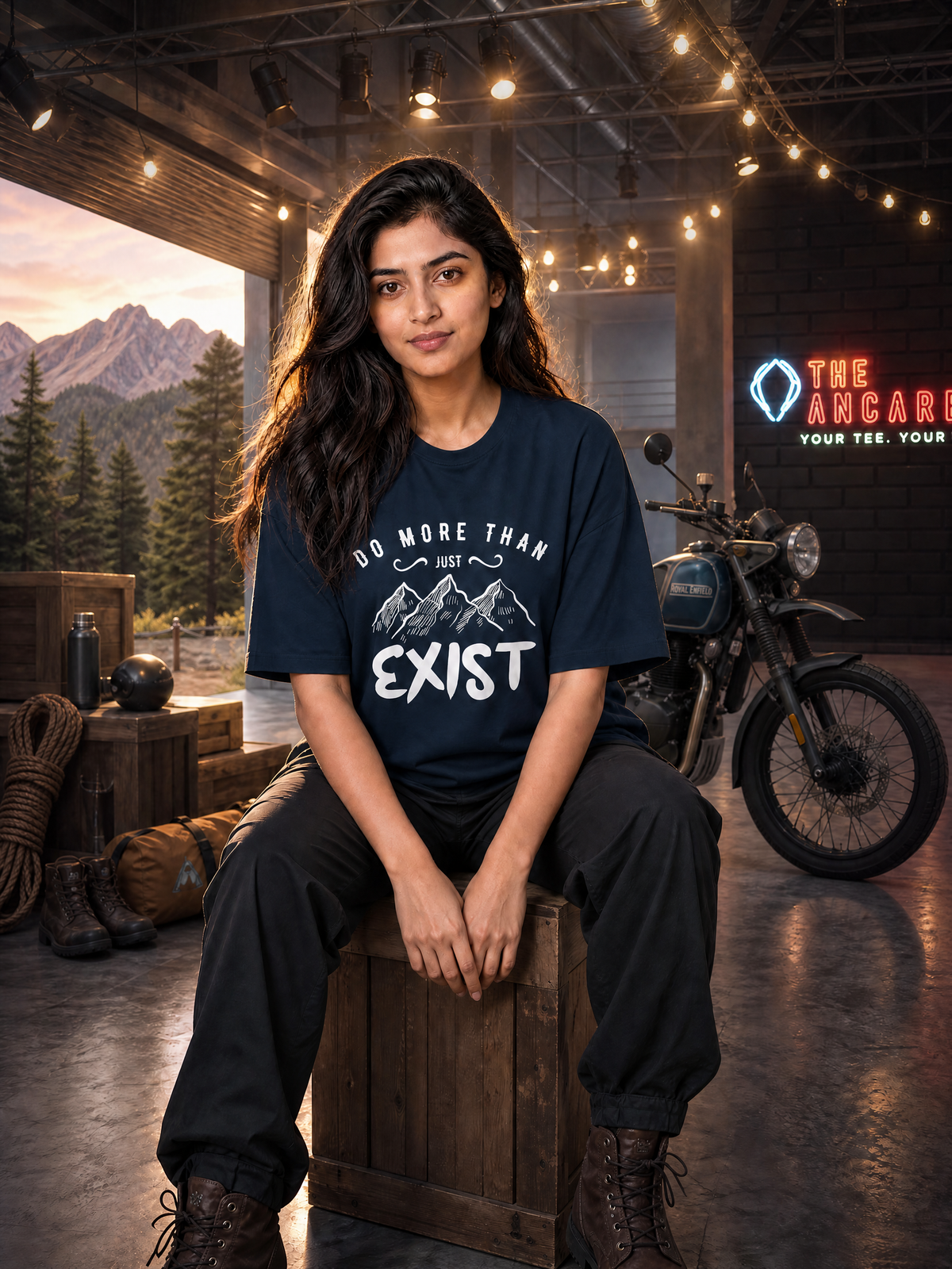 Camping - ⚡ Do More Than Just Exist - Oversized Classic T-Shirt