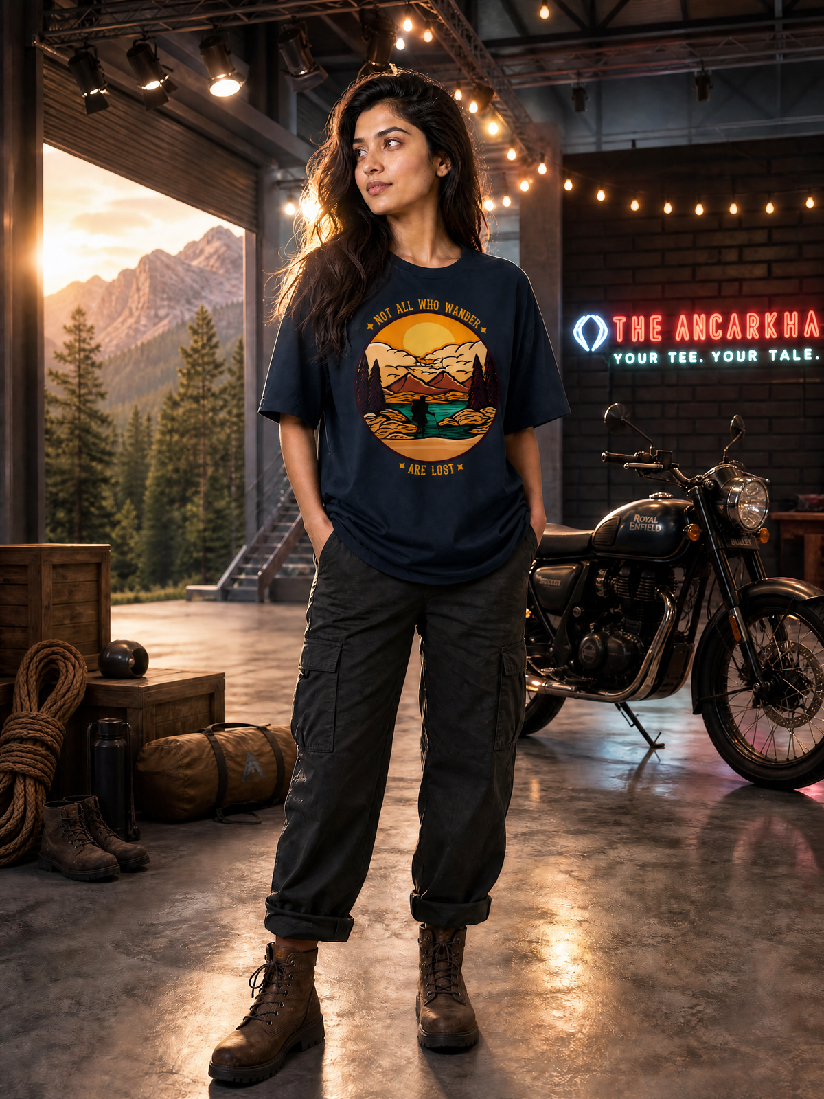 Camping - 🌄 Not All Who Wander Are Lost - Unisex Oversized Classic T-Shirt