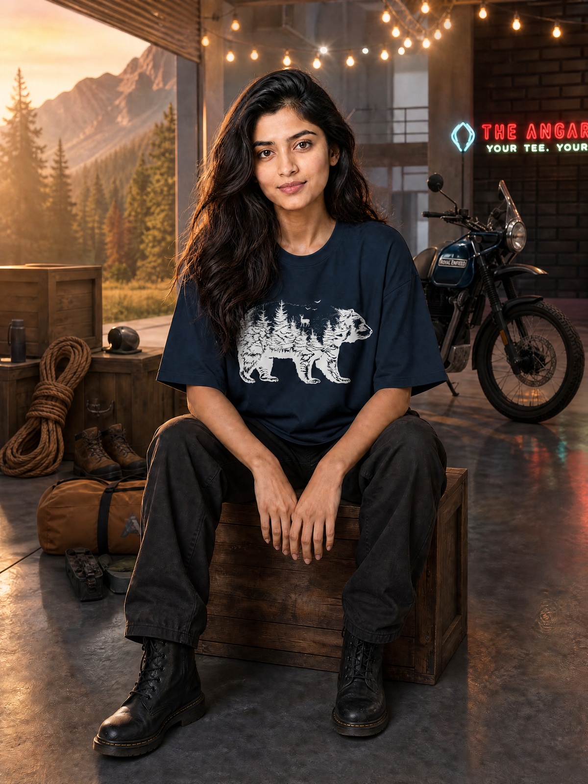 Camping - 🐺 Bear - Unisex Oversized Classic T-Shirt
