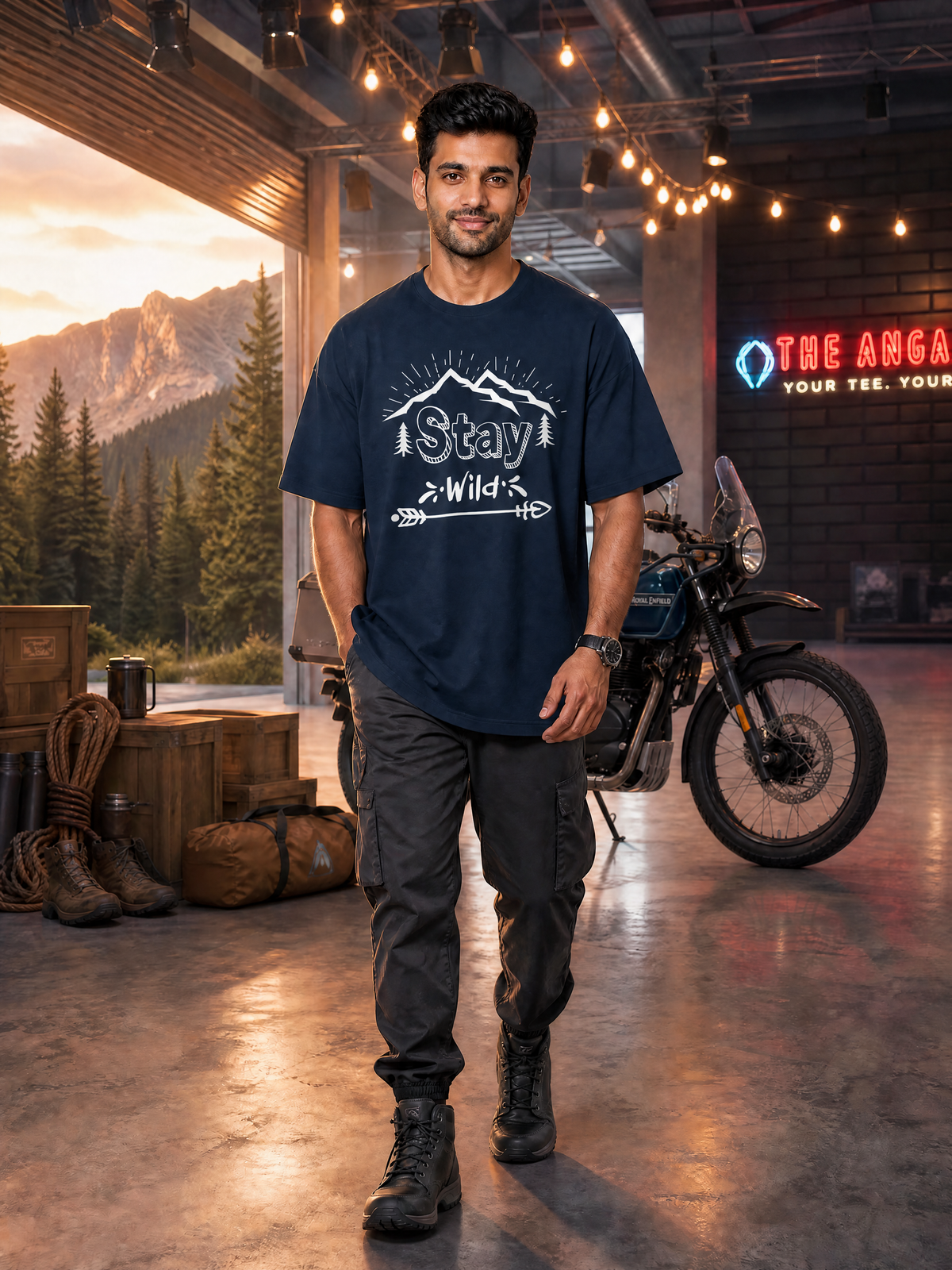 Camping - 🏹 Stay Wild - Unisex Oversized Classic T-Shirt