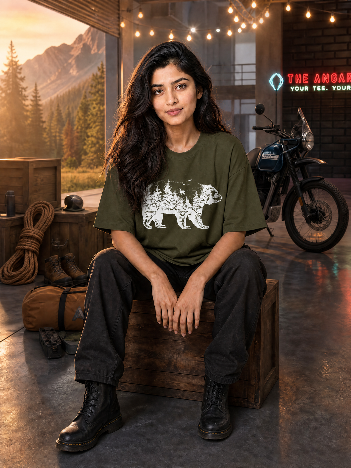 Camping - 🐺 Bear - Unisex Oversized Classic T-Shirt
