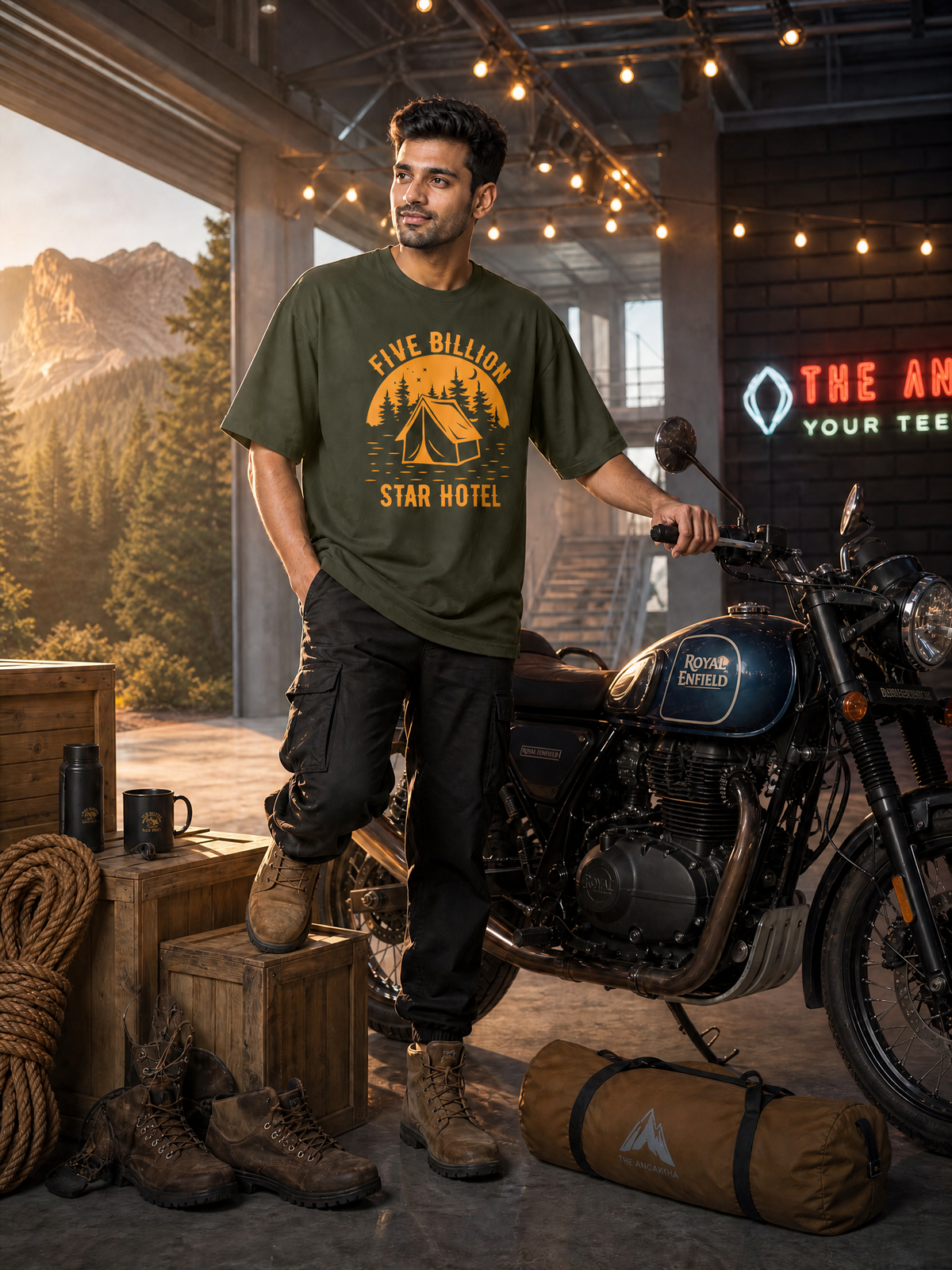 Camping - ✨ Five Billion Star Hotel  - Hotel-Unisex Oversized Classic T-Shirt