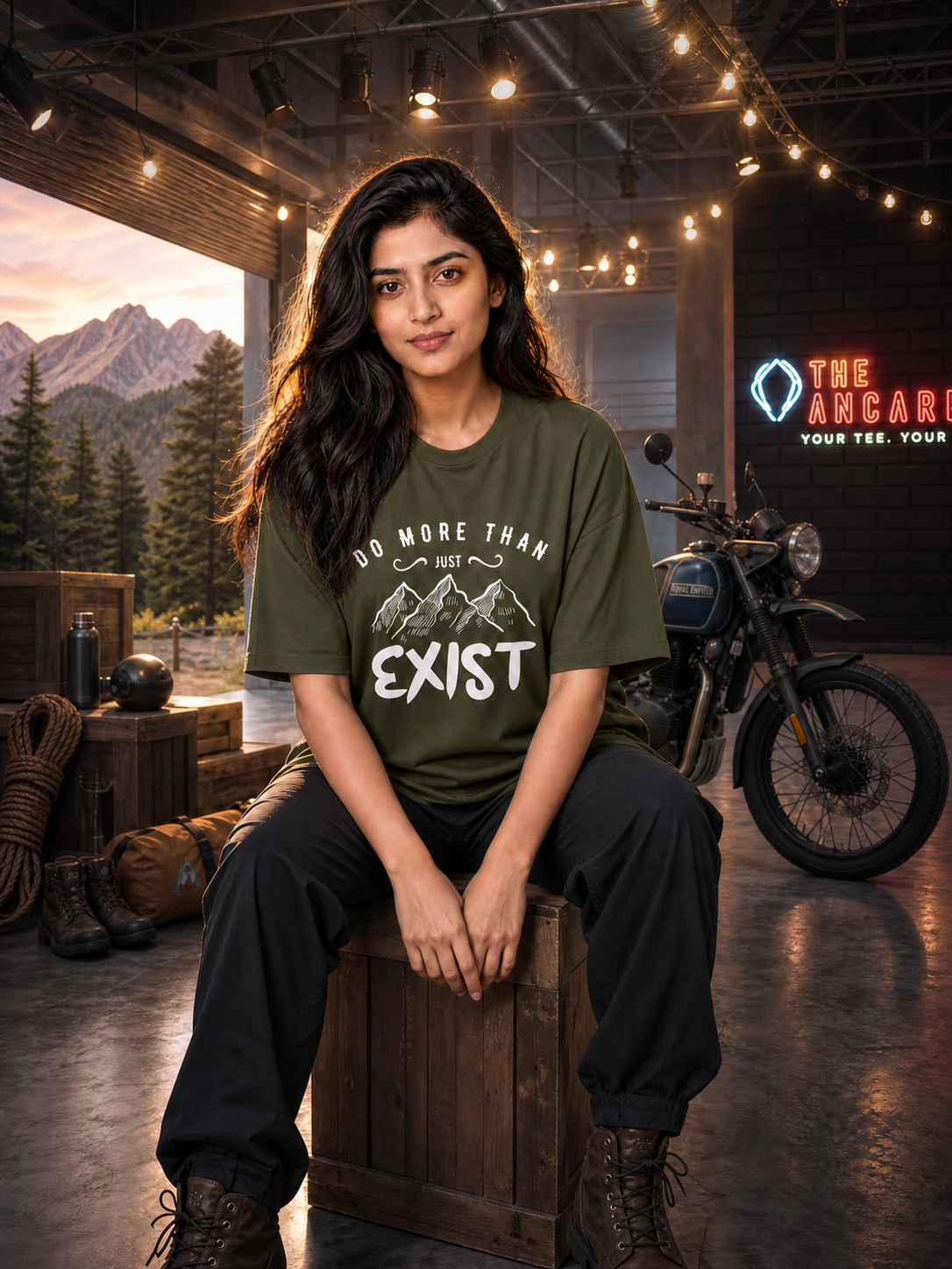 Camping - ⚡ Do More Than Just Exist - Oversized Classic T-Shirt