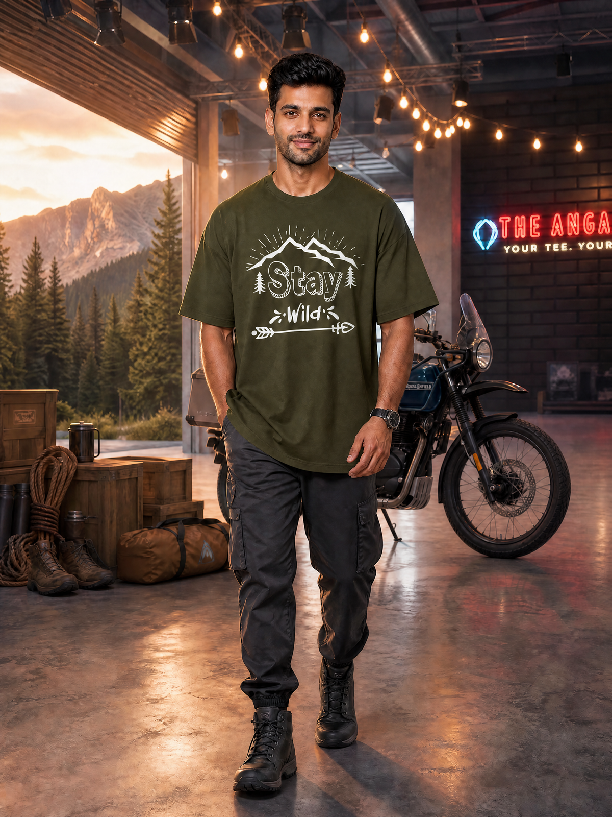 Camping - 🏹 Stay Wild - Unisex Oversized Classic T-Shirt