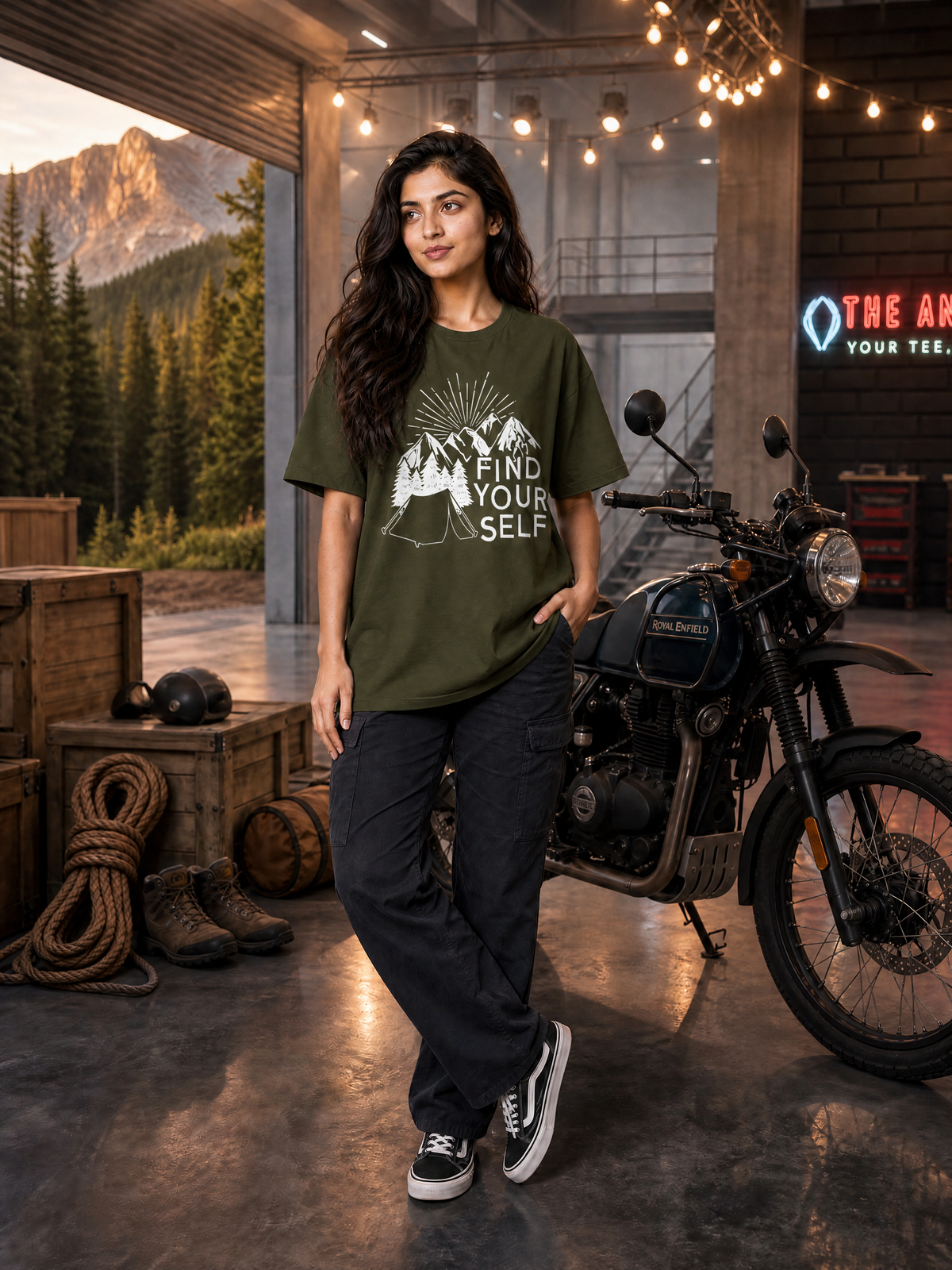 Camping - 🧭 Find Yourself - Unisex Oversized Classic T-Shirt