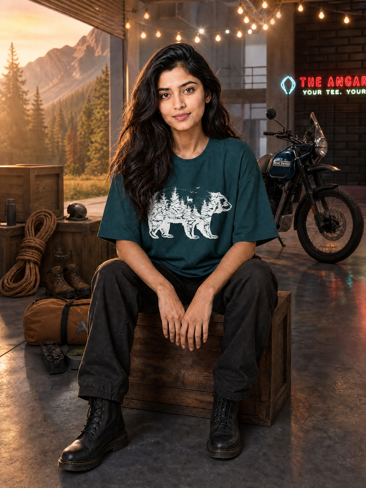 Camping - 🐺 Bear - Unisex Oversized Classic T-Shirt