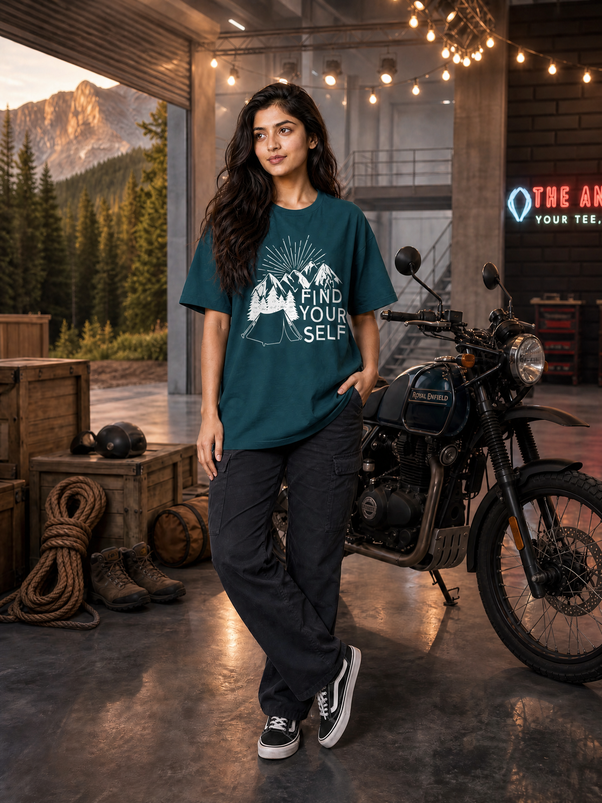Camping - 🧭 Find Yourself - Unisex Oversized Classic T-Shirt