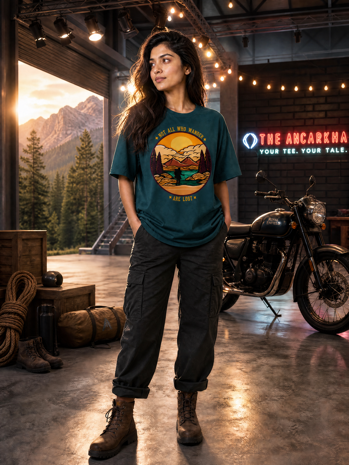 Camping - 🌄 Not All Who Wander Are Lost - Unisex Oversized Classic T-Shirt