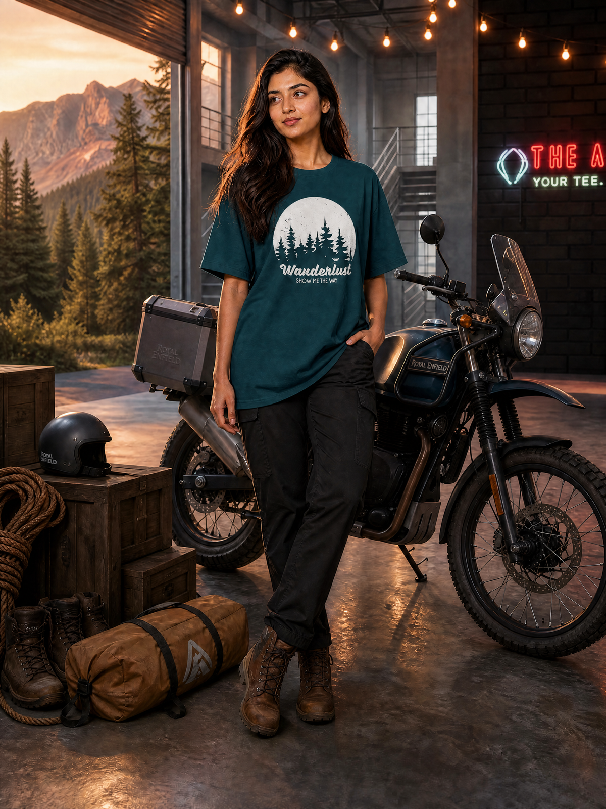 Camping - 🌕 Wanderlust — Show Me The Way - Unisex Oversized Classic T-Shirt