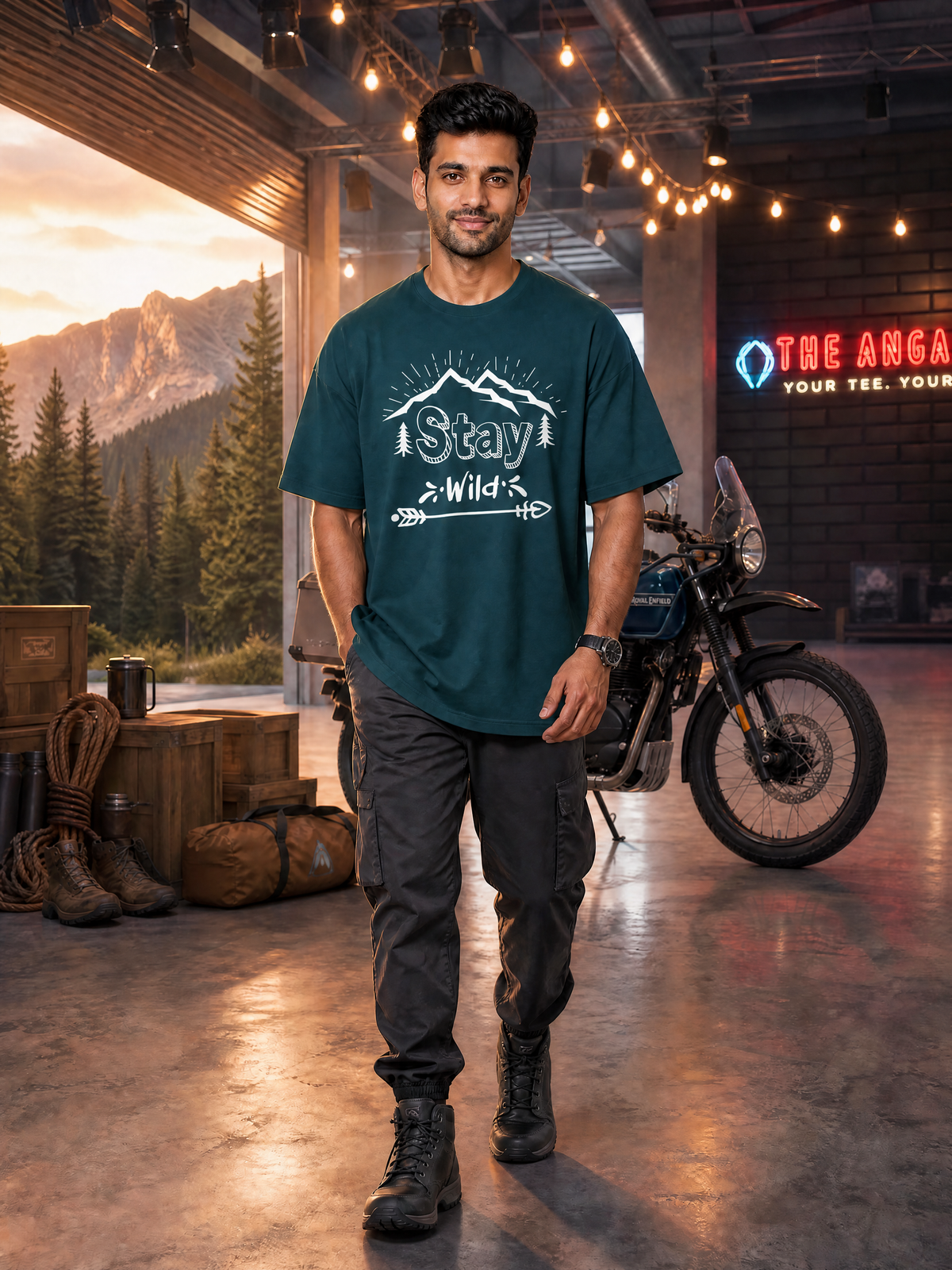 Camping - 🏹 Stay Wild - Unisex Oversized Classic T-Shirt