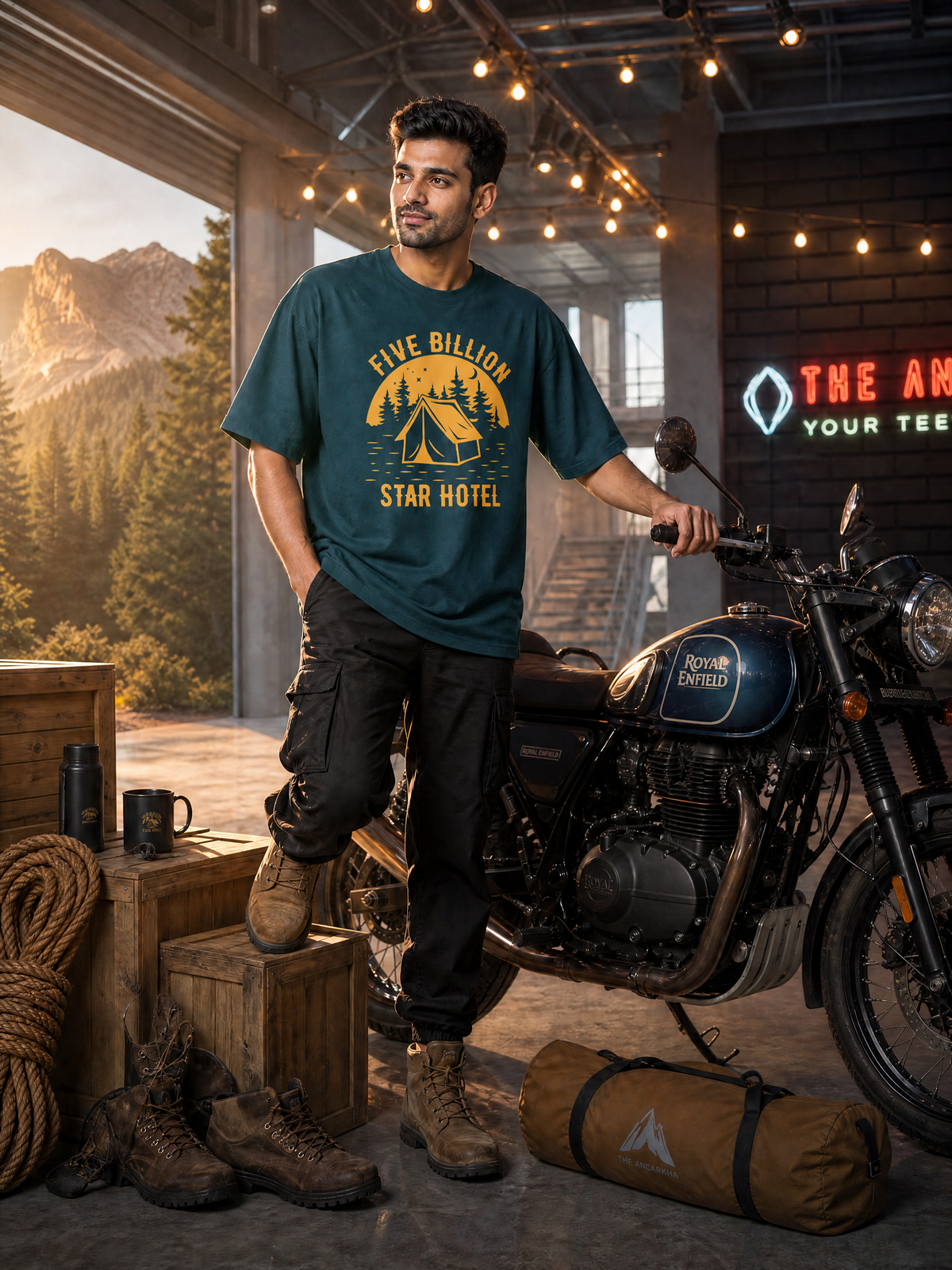Camping - ✨ Five Billion Star Hotel  - Hotel-Unisex Oversized Classic T-Shirt