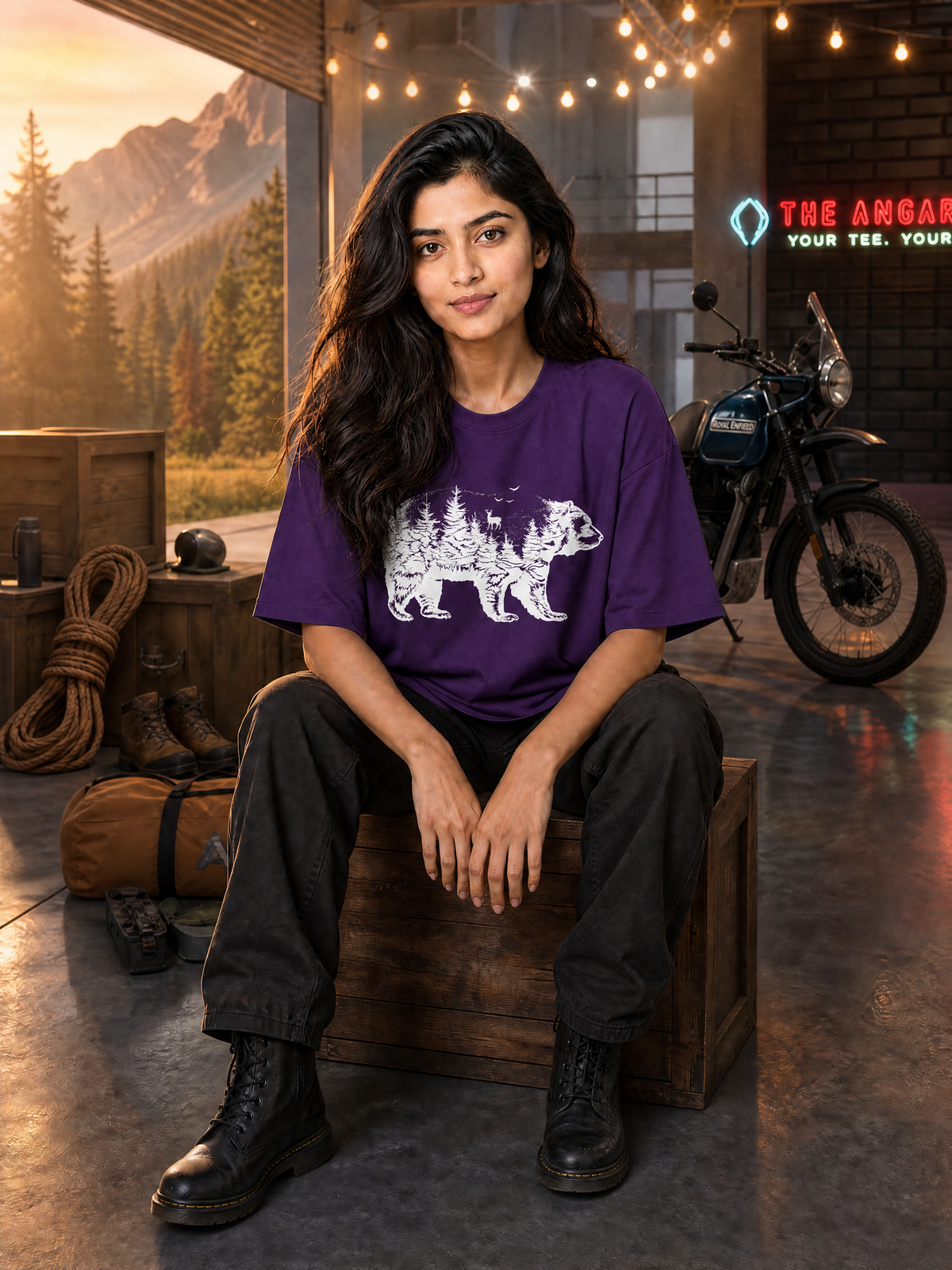 Camping - 🐺 Bear - Unisex Oversized Classic T-Shirt