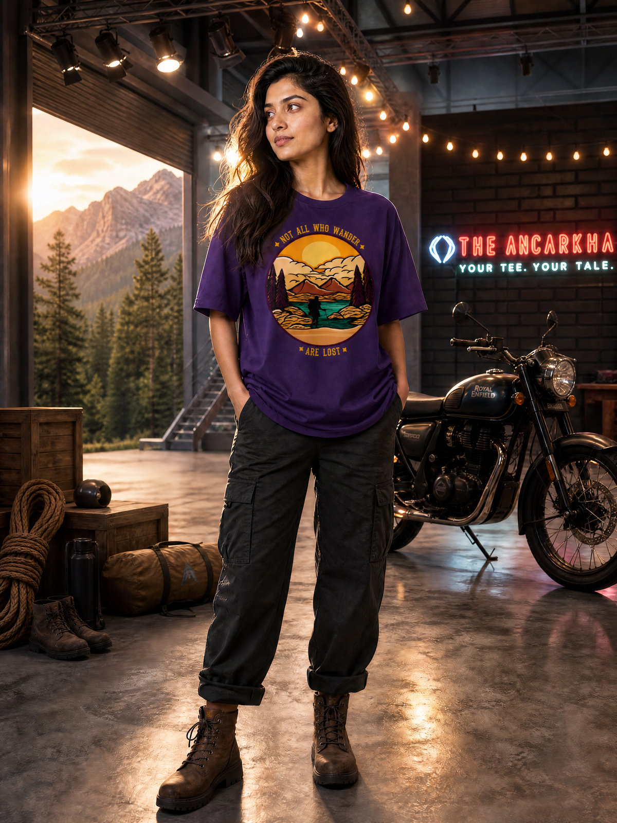 Camping - 🌄 Not All Who Wander Are Lost - Unisex Oversized Classic T-Shirt