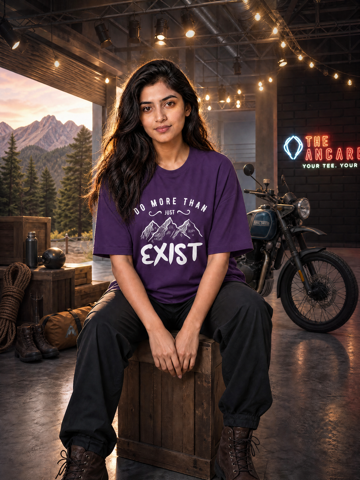 Camping - ⚡ Do More Than Just Exist - Oversized Classic T-Shirt