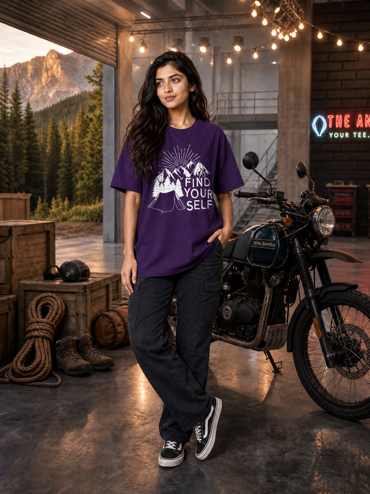 Camping - 🧭 Find Yourself - Unisex Oversized Classic T-Shirt
