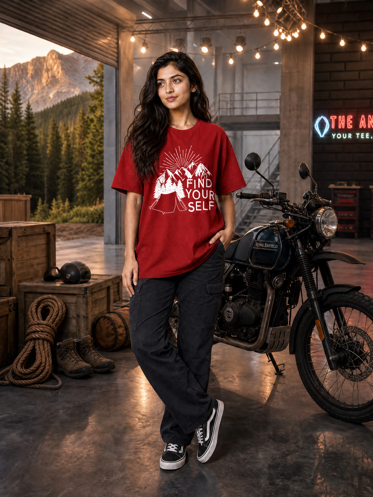 Camping - 🧭 Find Yourself - Unisex Oversized Classic T-Shirt