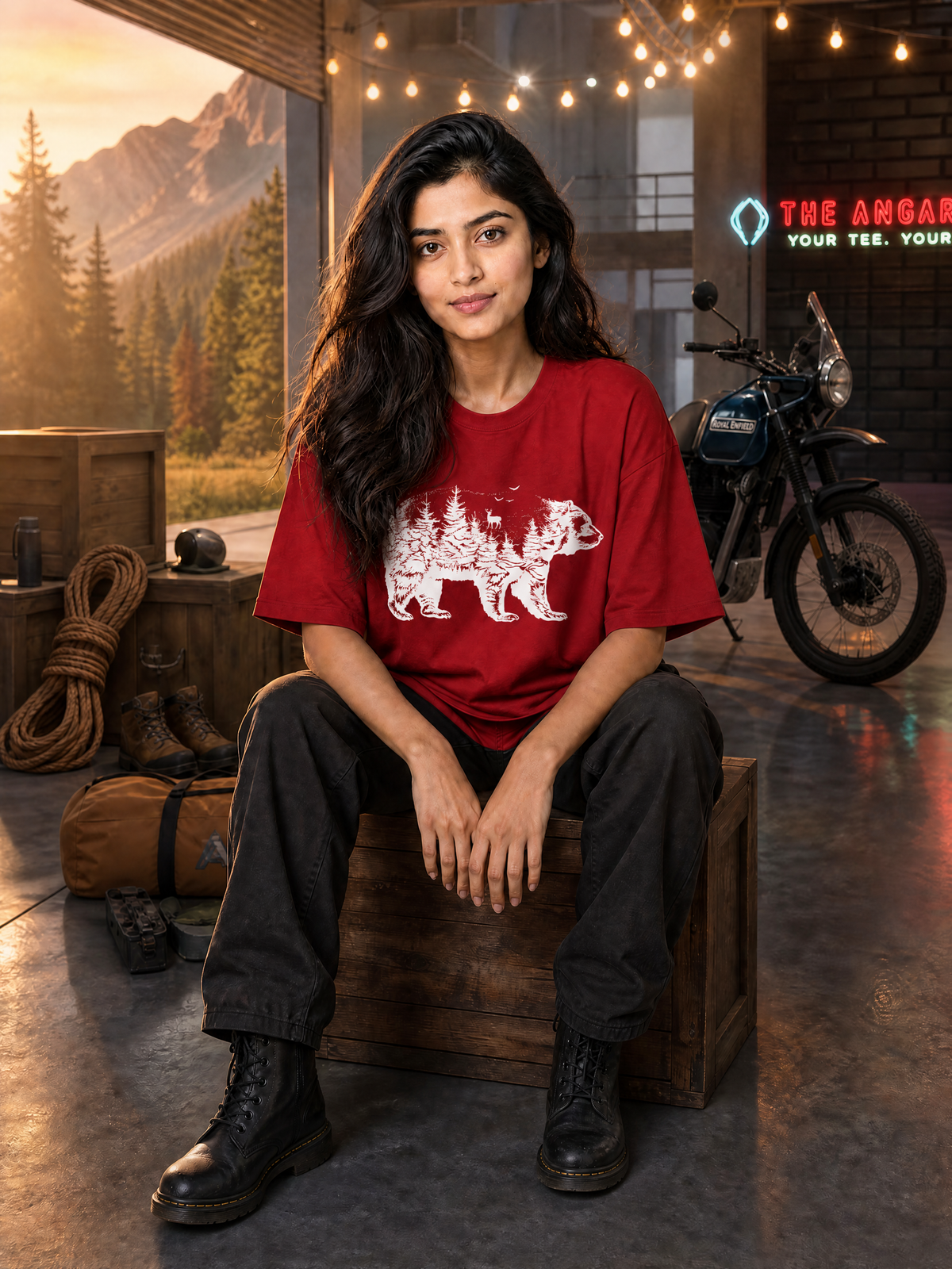Camping - 🐺 Bear - Unisex Oversized Classic T-Shirt