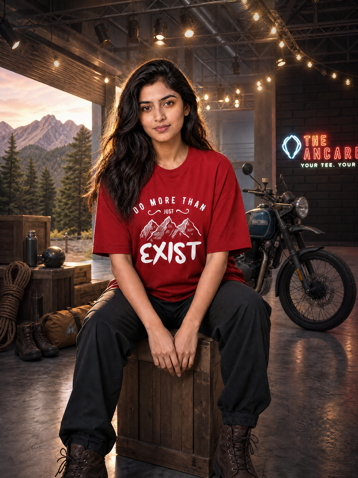 Camping - ⚡ Do More Than Just Exist - Oversized Classic T-Shirt